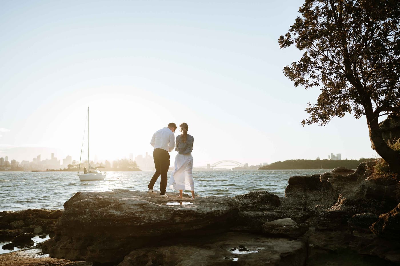 Alex’s Surprise Proposal at Milk Beach | Sydney Harbour Couples Photography