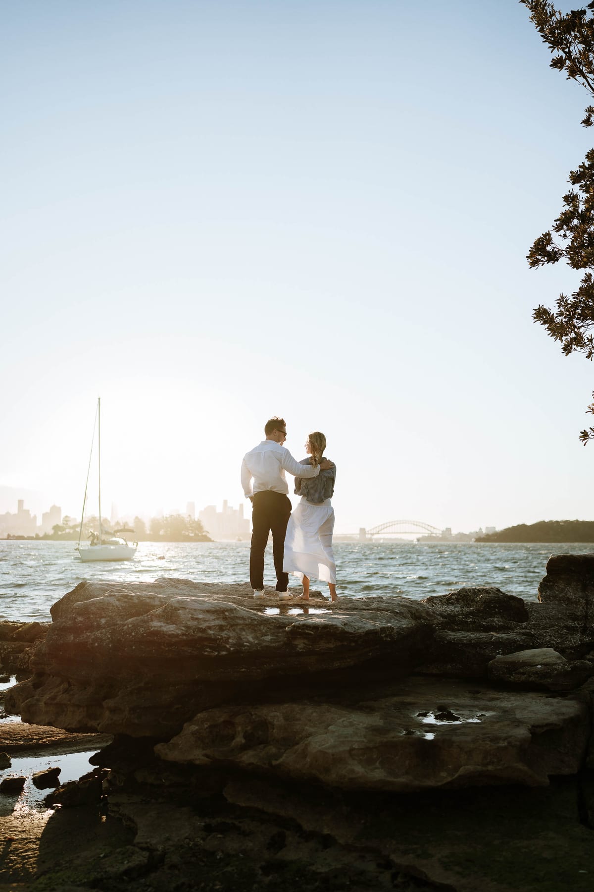 Alex’s Surprise Proposal at Milk Beach | Sydney Harbour Couples Photography