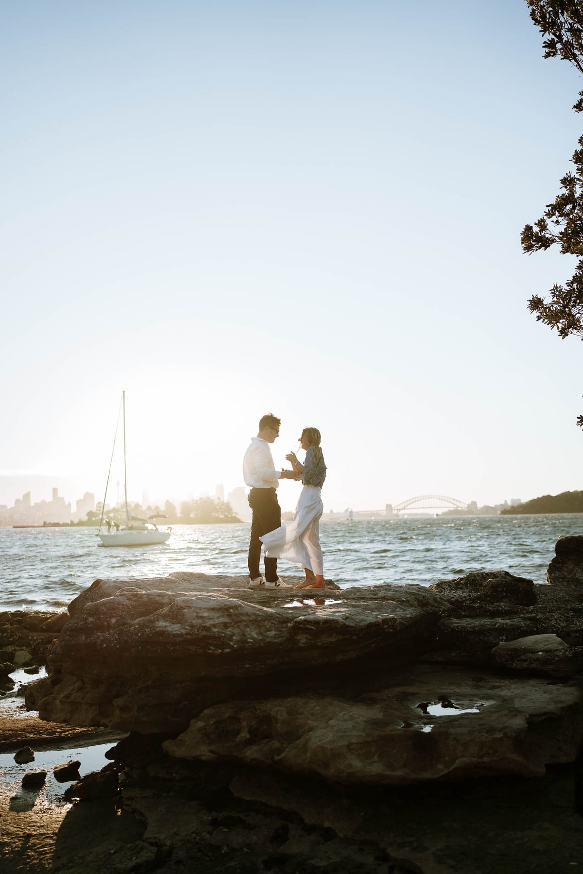Alex’s Surprise Proposal at Milk Beach | Sydney Harbour Couples Photography