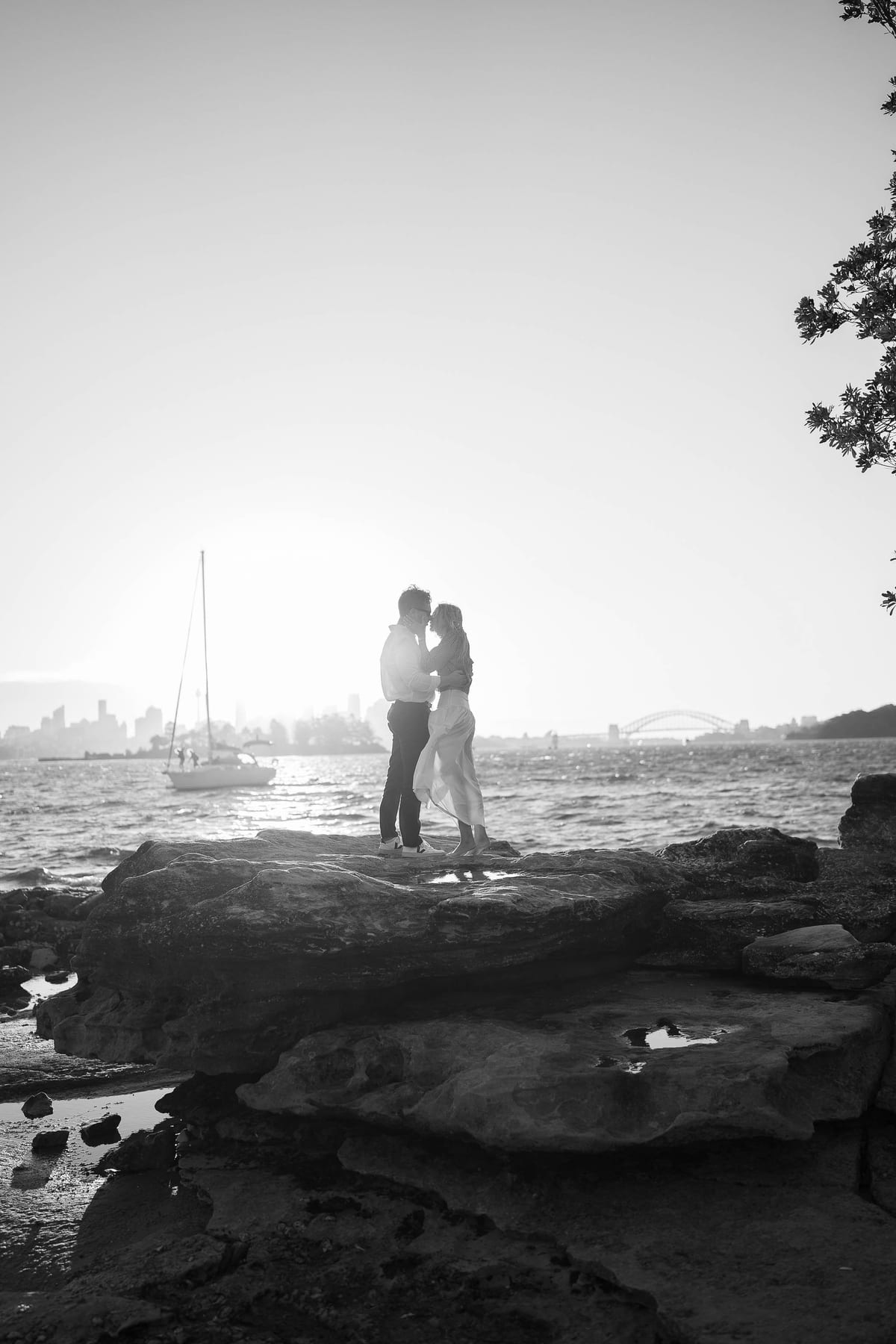 Alex’s Surprise Proposal at Milk Beach | Sydney Harbour Couples Photography
