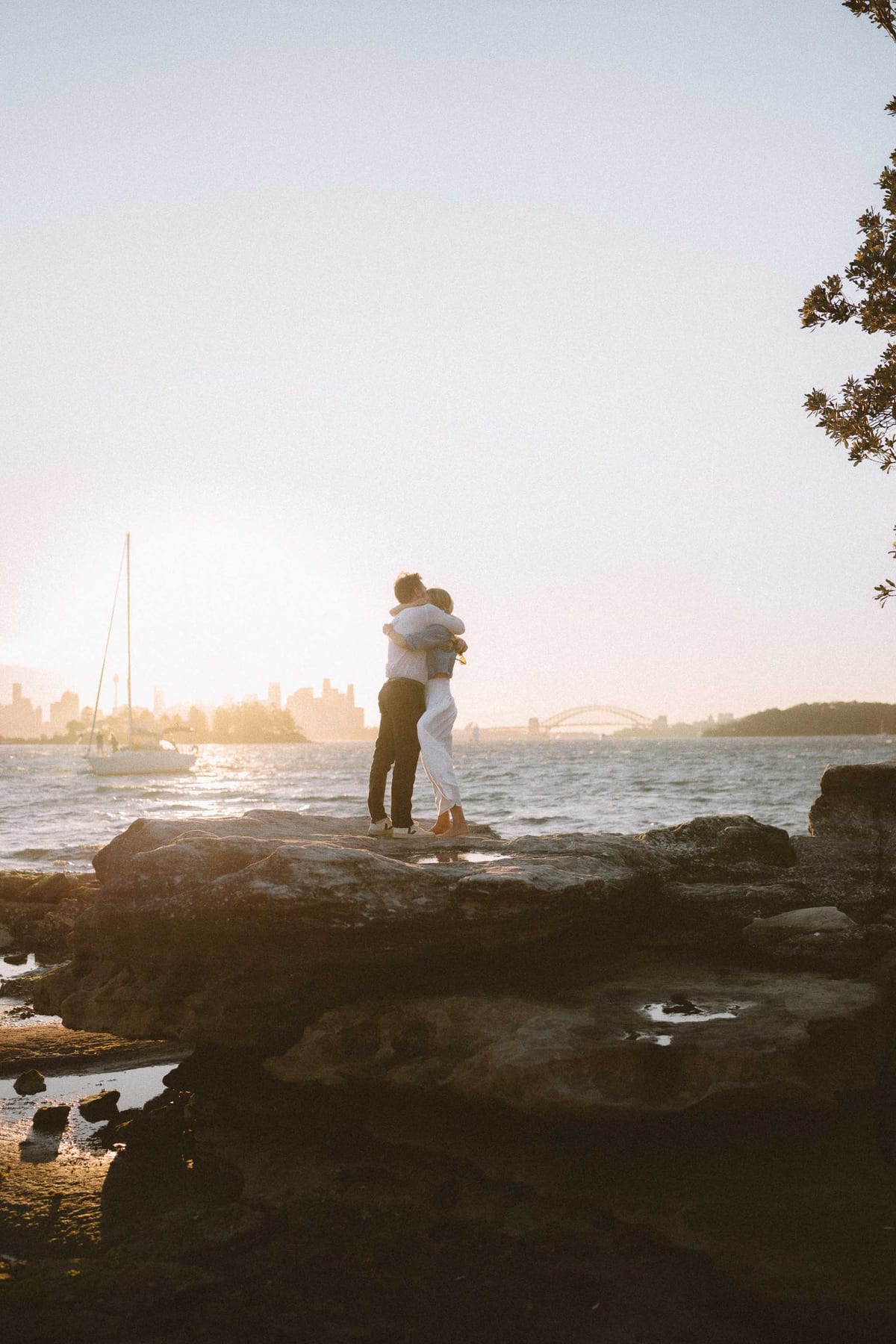 Alex’s Surprise Proposal at Milk Beach | Sydney Harbour Couples Photography