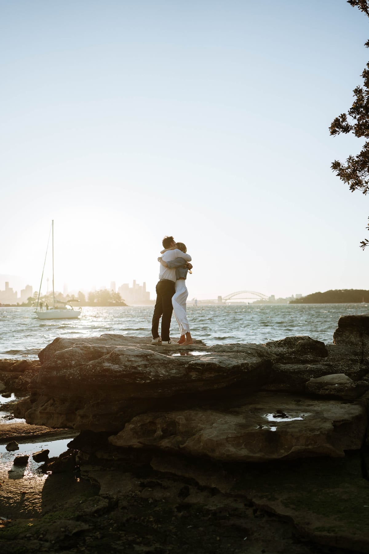 Alex’s Surprise Proposal at Milk Beach | Sydney Harbour Couples Photography