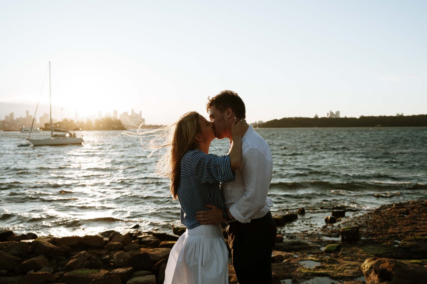 Alex’s Surprise Proposal at Milk Beach | Sydney Harbour Couples Photography