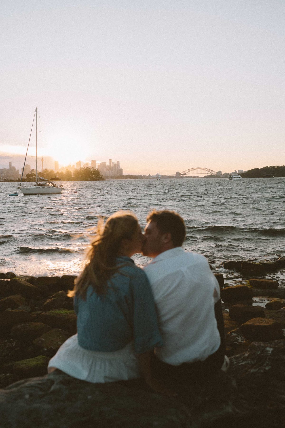 Alex’s Surprise Proposal at Milk Beach | Sydney Harbour Couples Photography