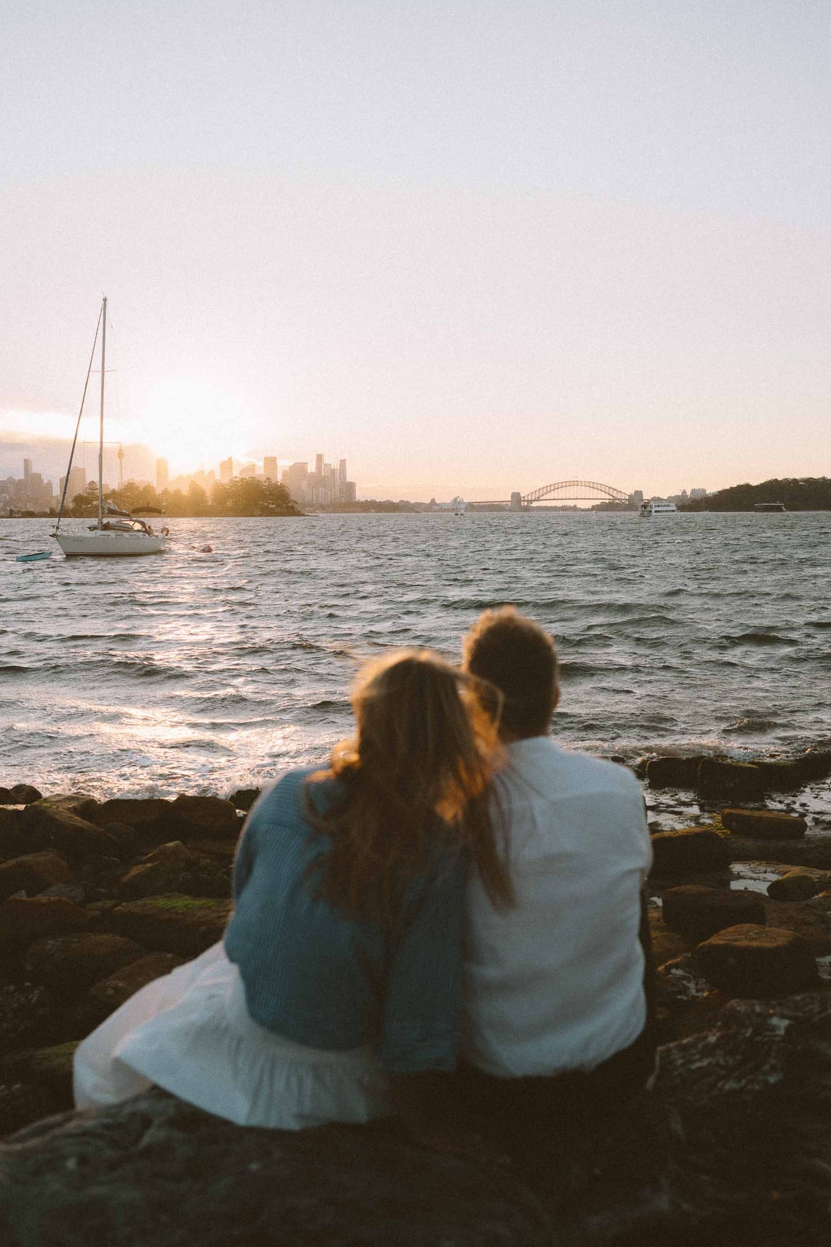 Alex’s Surprise Proposal at Milk Beach | Sydney Harbour Couples Photography