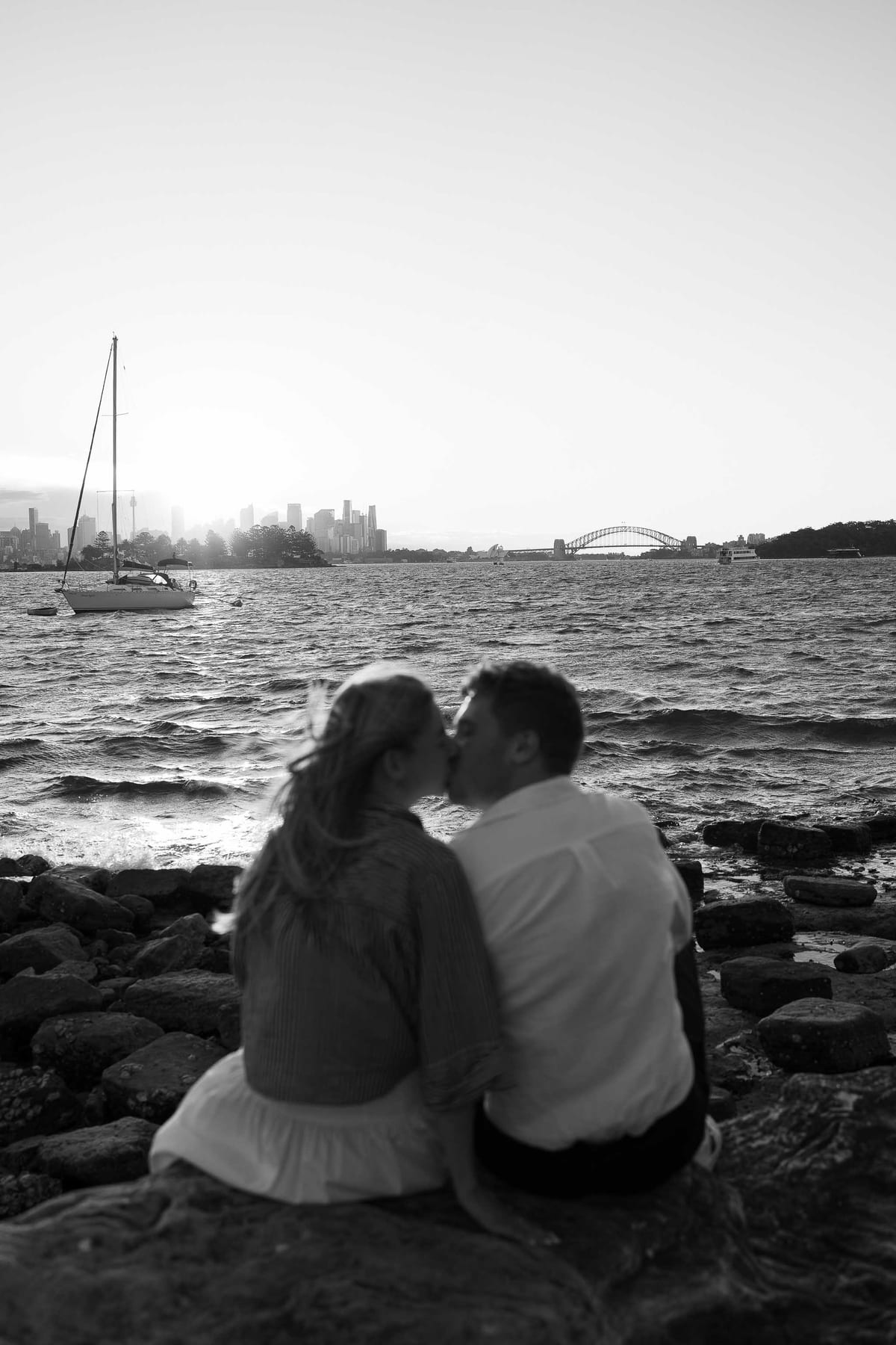 Alex’s Surprise Proposal at Milk Beach | Sydney Harbour Couples Photography