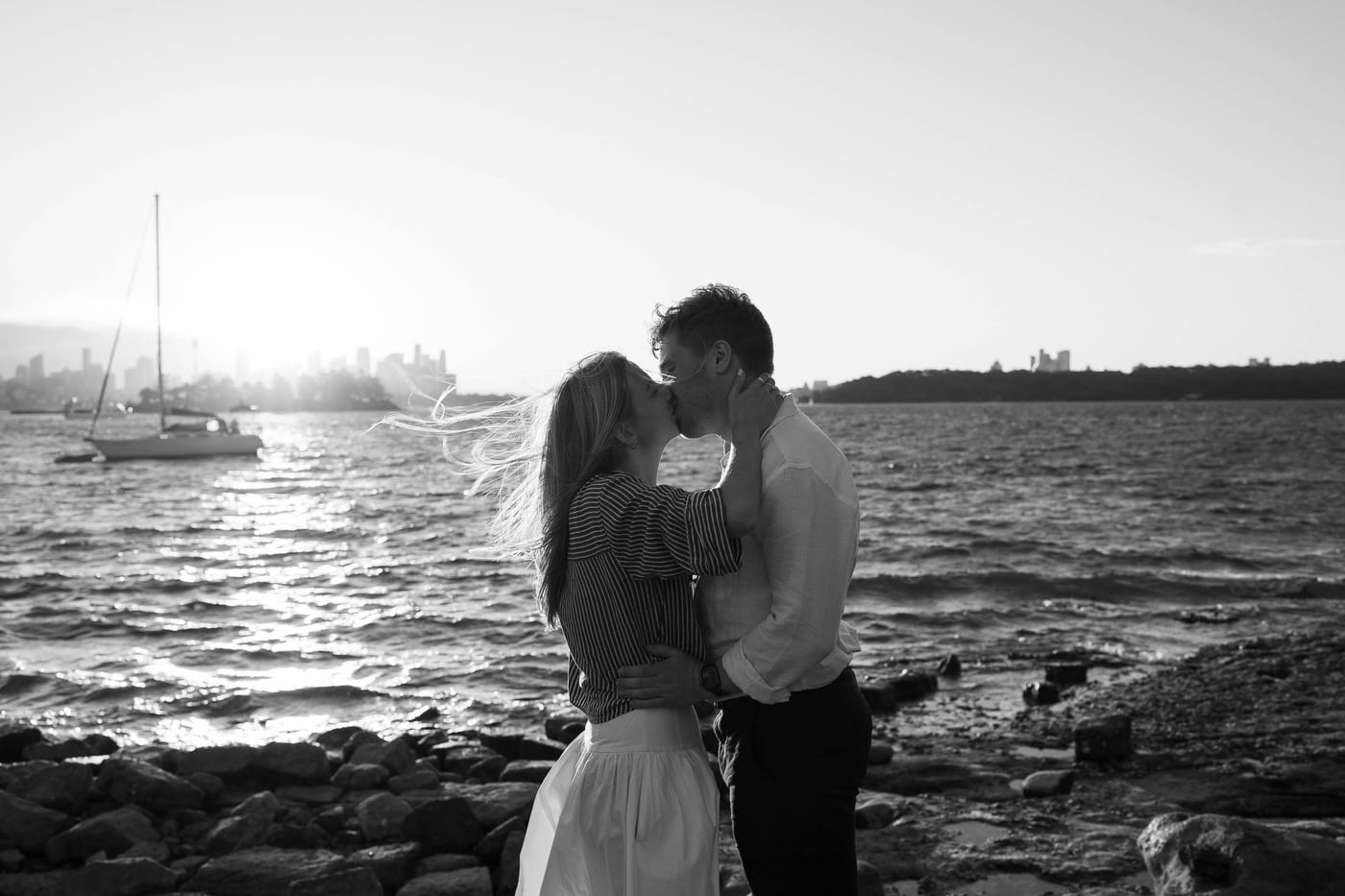 Alex’s Surprise Proposal at Milk Beach | Sydney Harbour Couples Photography