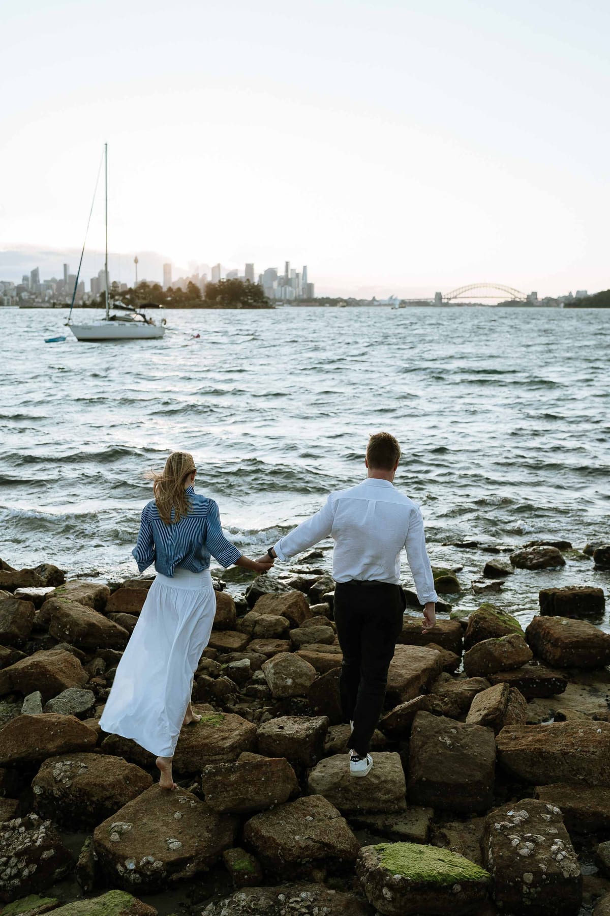 Alex’s Surprise Proposal at Milk Beach | Sydney Harbour Couples Photography