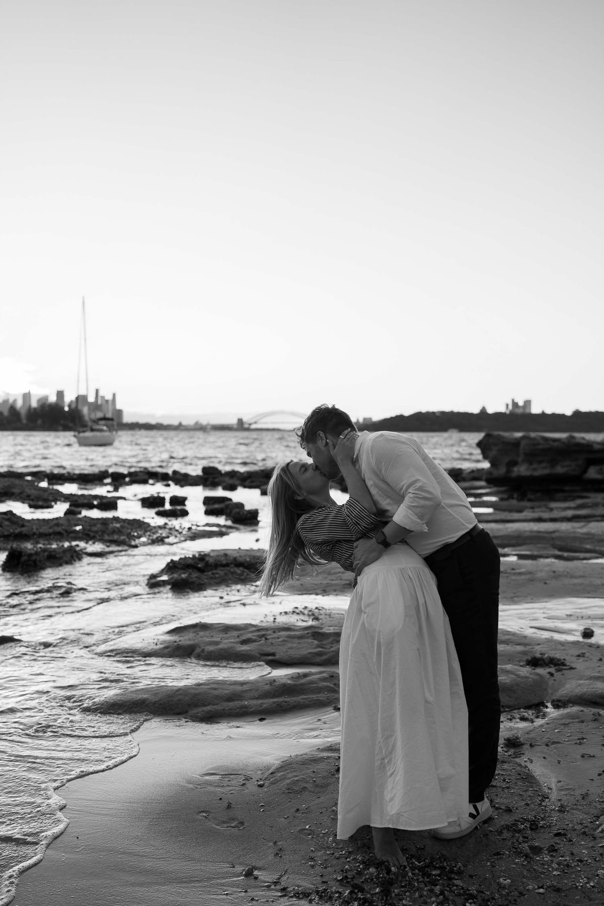 Alex’s Surprise Proposal at Milk Beach | Sydney Harbour Couples Photography
