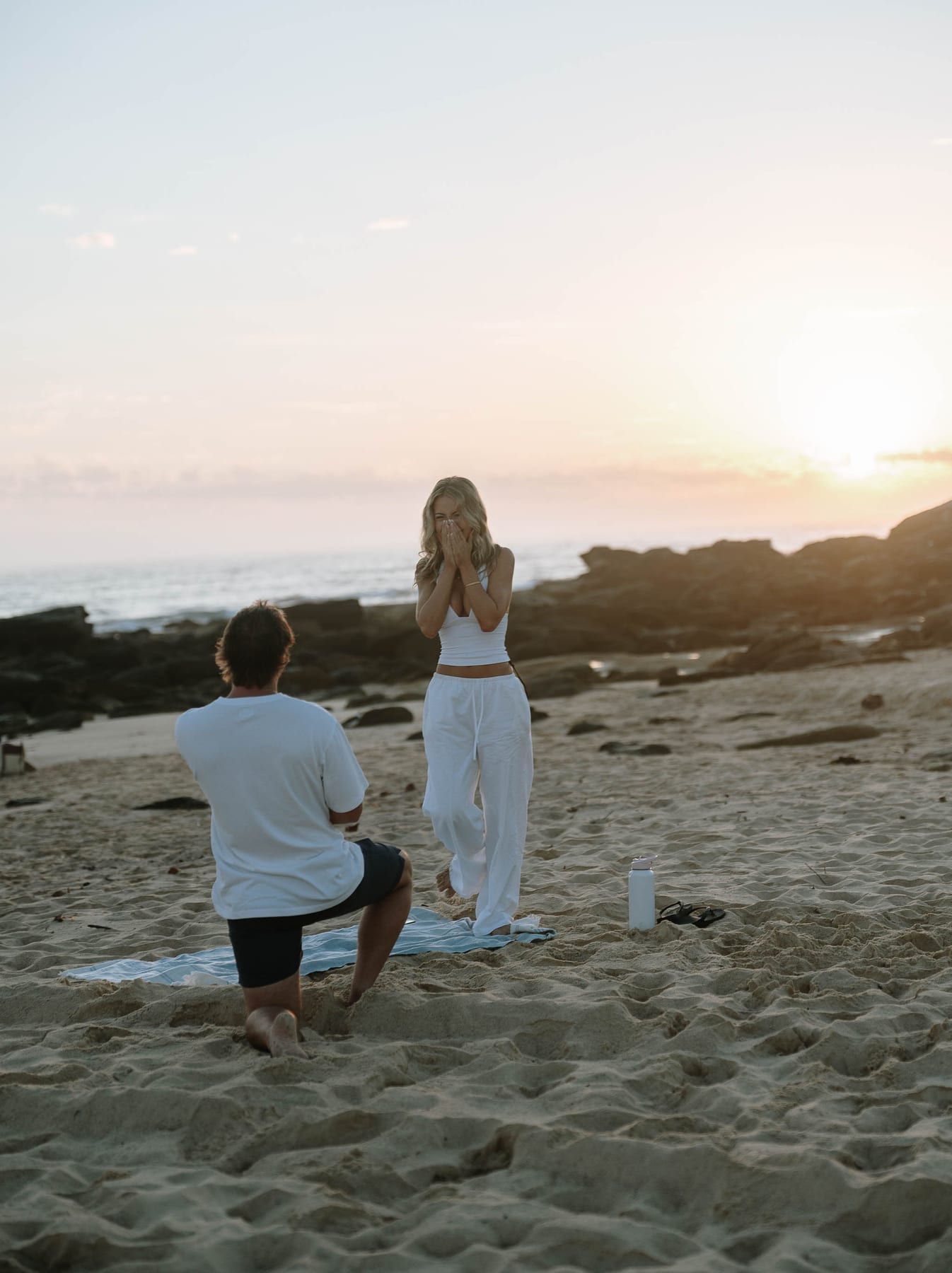 Emma and Bayd’s Sunrise Proposal at Maroubra Beach | Sydney Engagement Photography