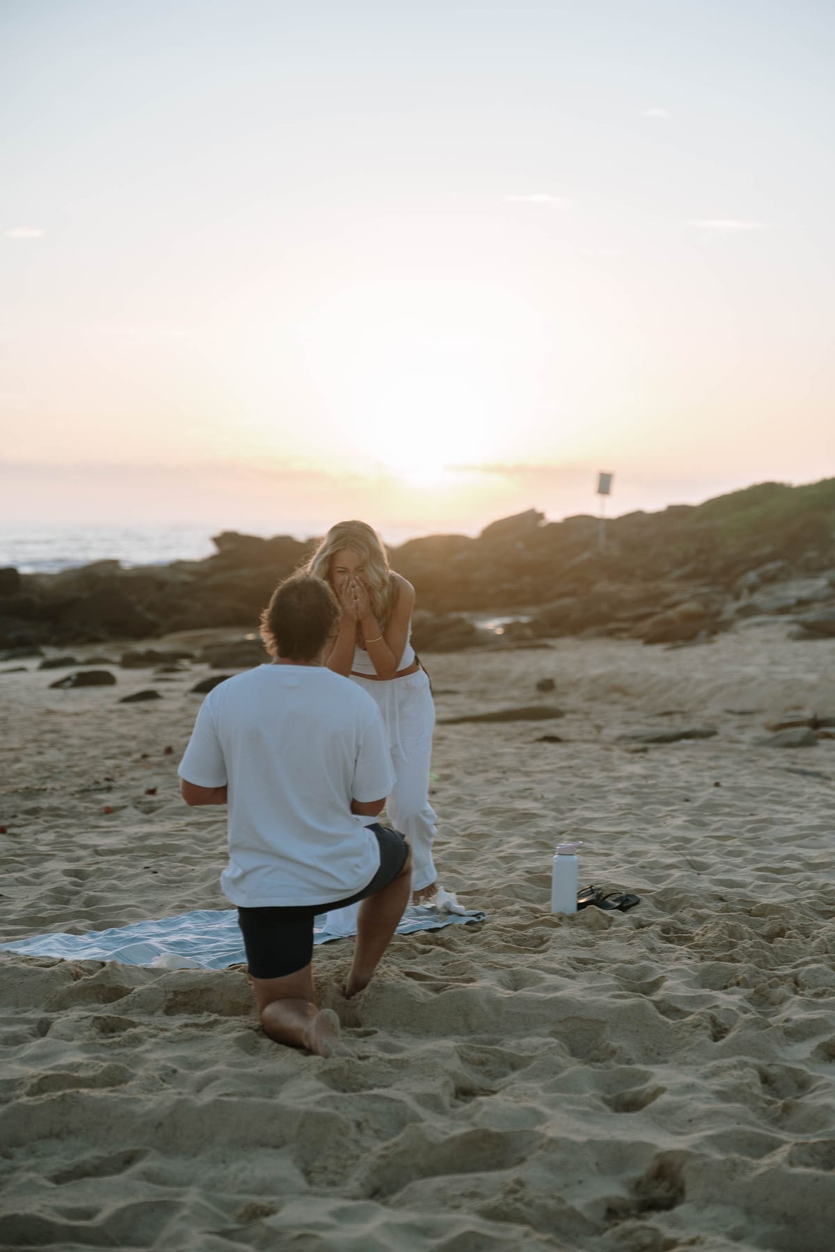Emma and Bayd’s Sunrise Proposal at Maroubra Beach | Sydney Engagement Photography