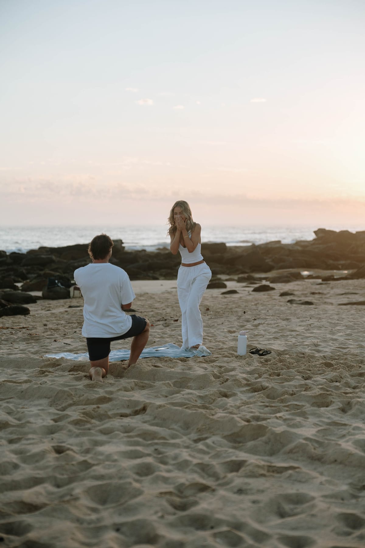 Emma and Bayd’s Sunrise Proposal at Maroubra Beach | Sydney Engagement Photography