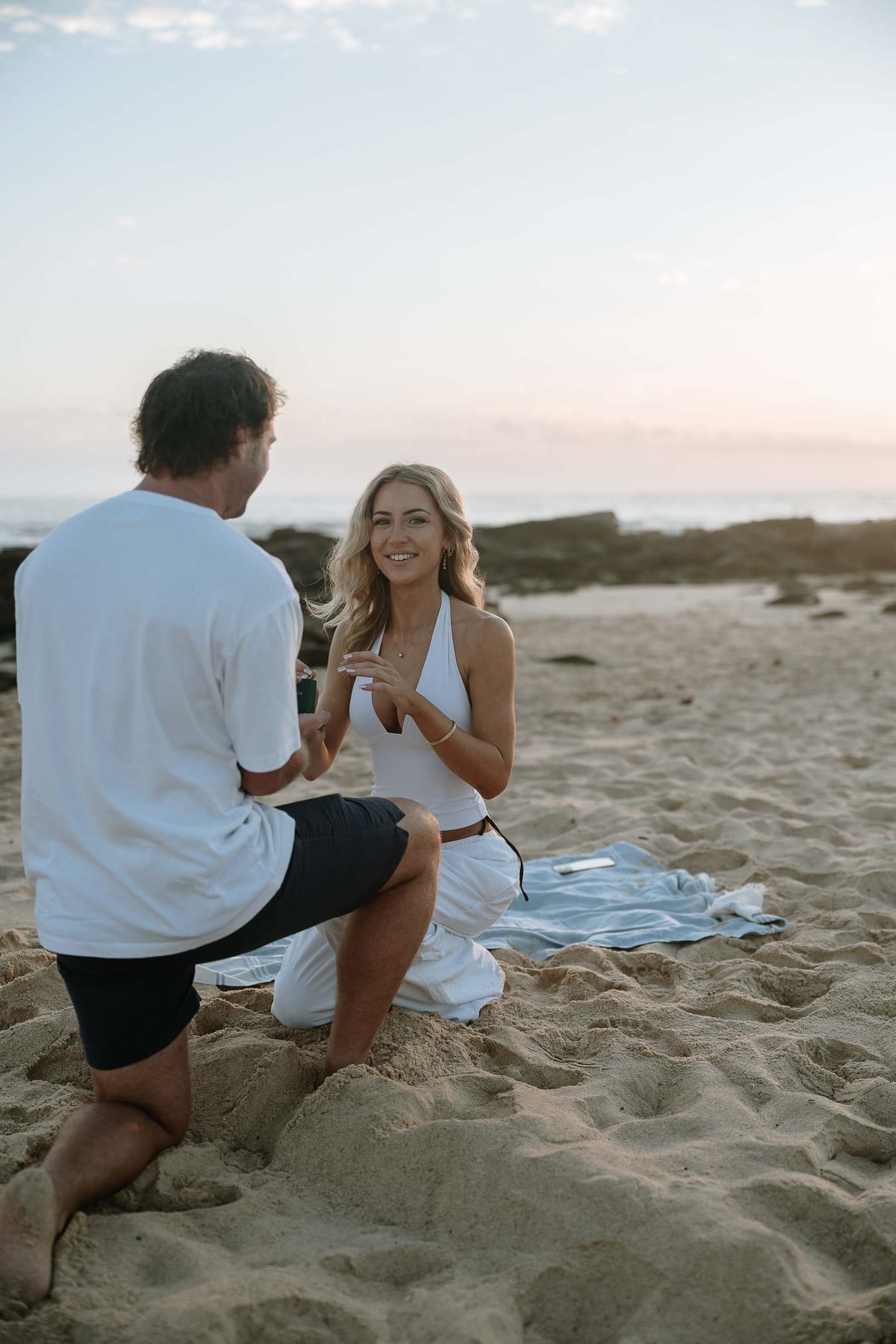 Emma and Bayd’s Sunrise Proposal at Maroubra Beach | Sydney Engagement Photography