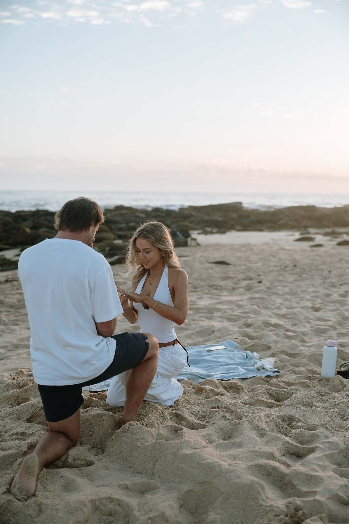 Emma and Bayd’s Sunrise Proposal at Maroubra Beach | Sydney Engagement Photography
