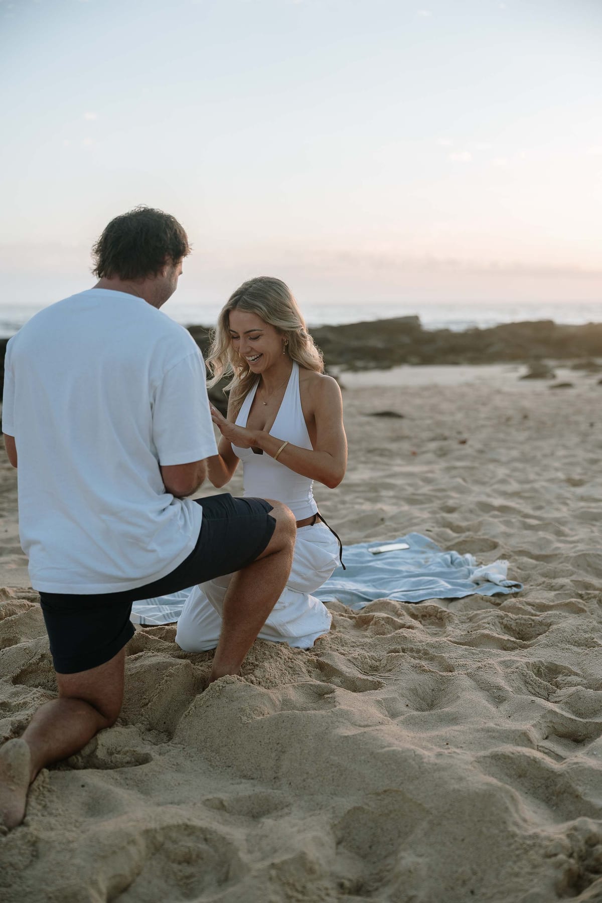 Emma and Bayd’s Sunrise Proposal at Maroubra Beach | Sydney Engagement Photography