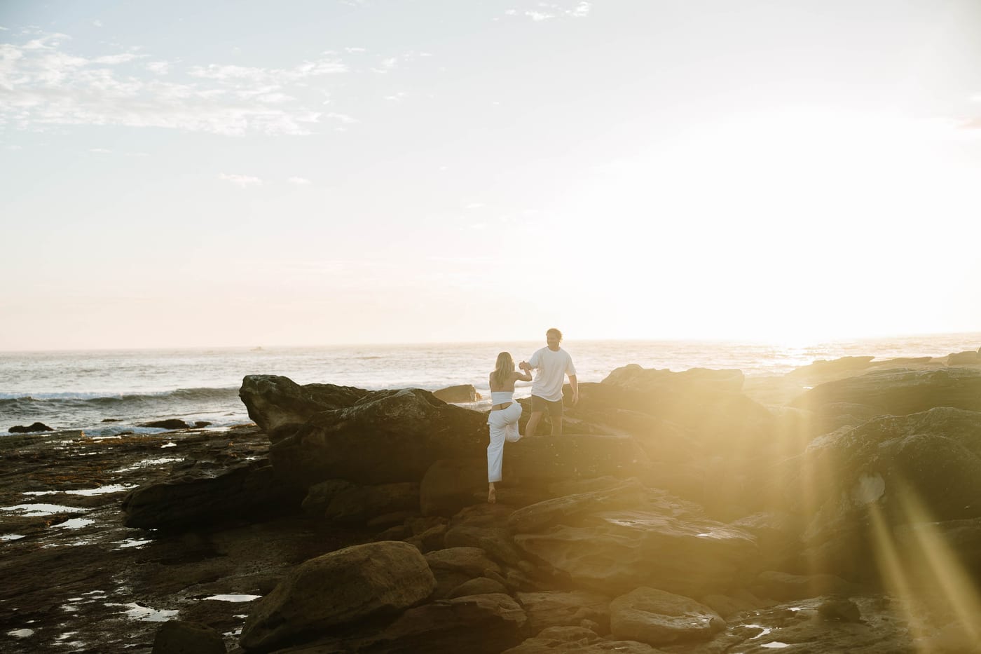 Emma and Bayd’s Sunrise Proposal at Maroubra Beach | Sydney Engagement Photography
