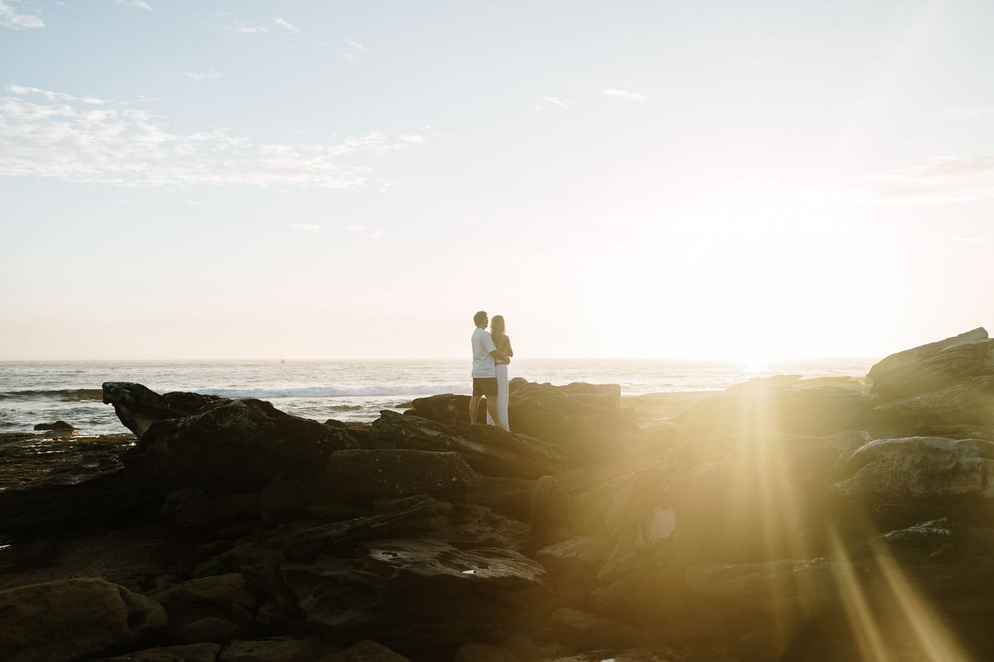 Emma and Bayd’s Sunrise Proposal at Maroubra Beach | Sydney Engagement Photography