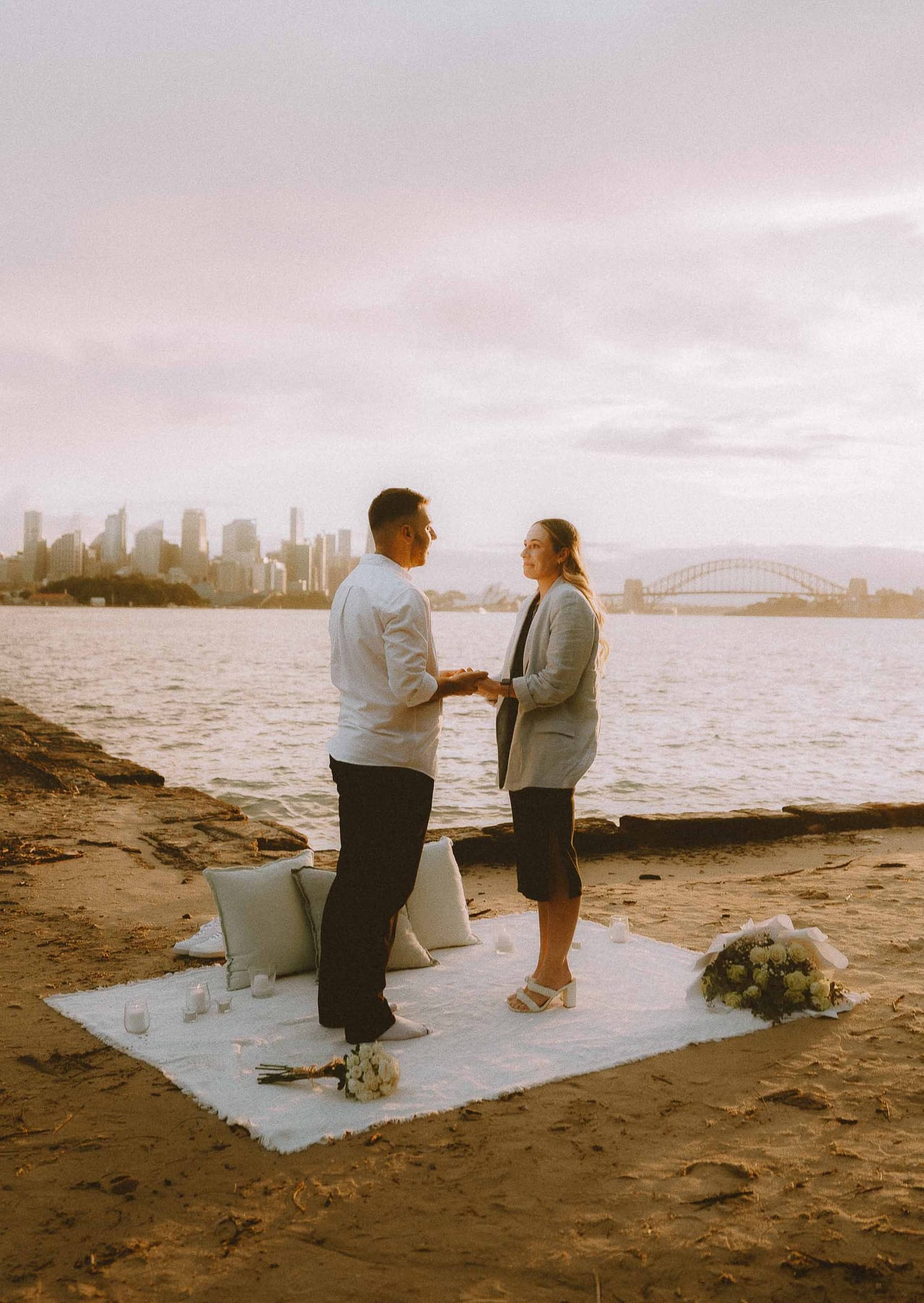 Ben and Soph’s Proposal at Bradleys Head Amphitheatre | Sydney Harbour Engagement Photography