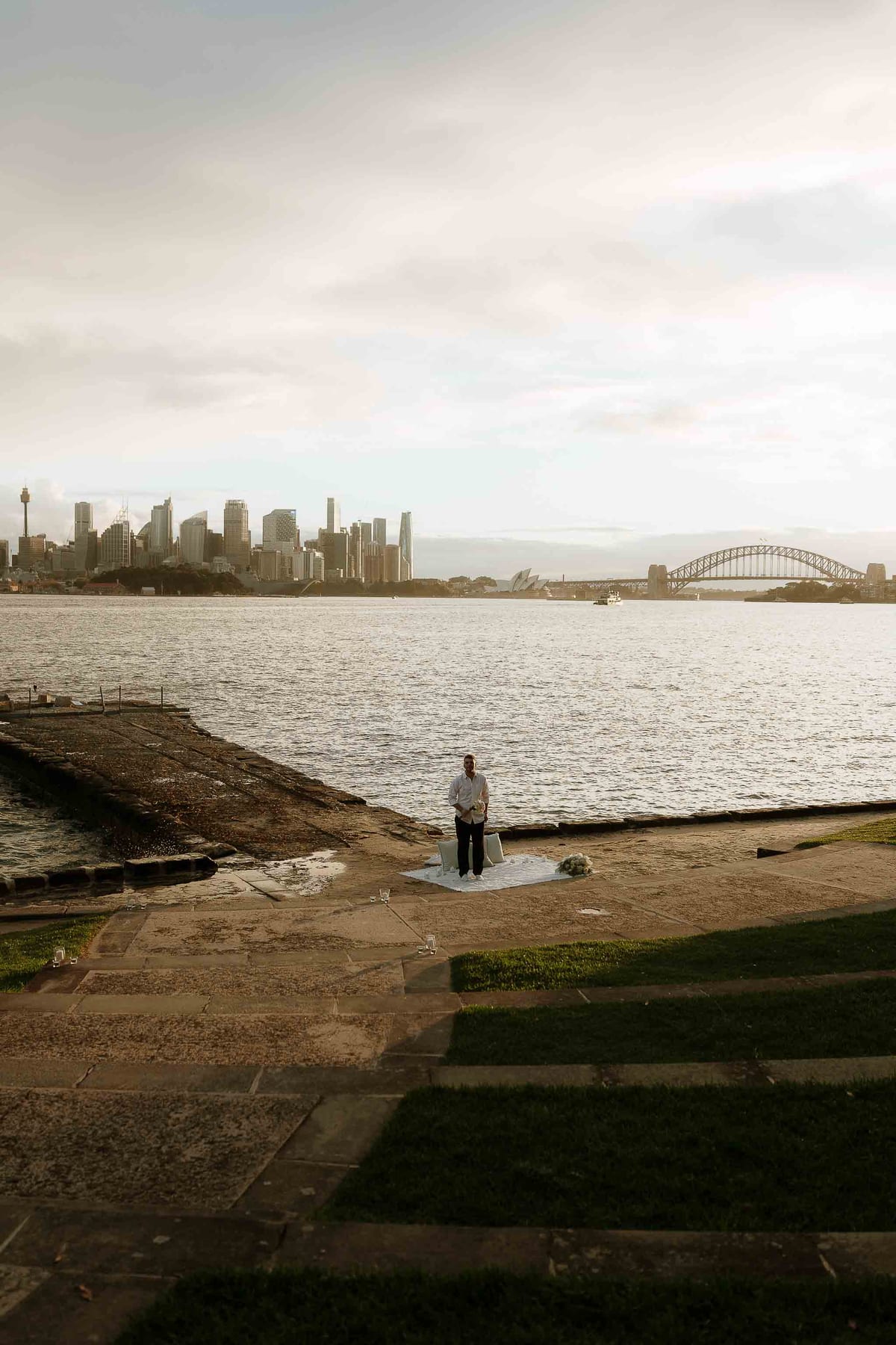 Ben and Soph’s Proposal at Bradleys Head Amphitheatre | Sydney Harbour Engagement Photography