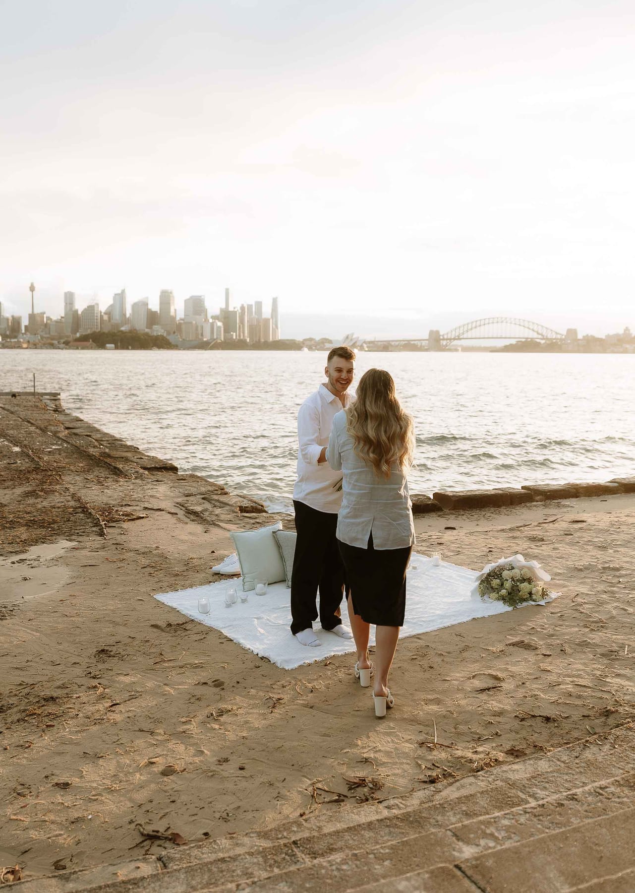 Ben and Soph’s Proposal at Bradleys Head Amphitheatre | Sydney Harbour Engagement Photography