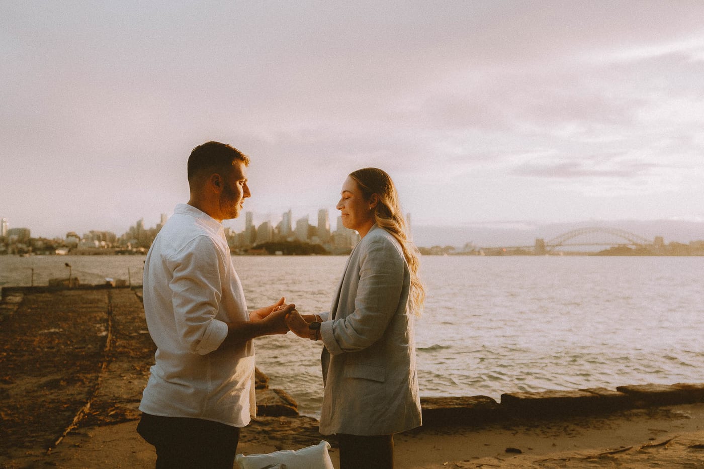 Ben and Soph’s Proposal at Bradleys Head Amphitheatre | Sydney Harbour Engagement Photography