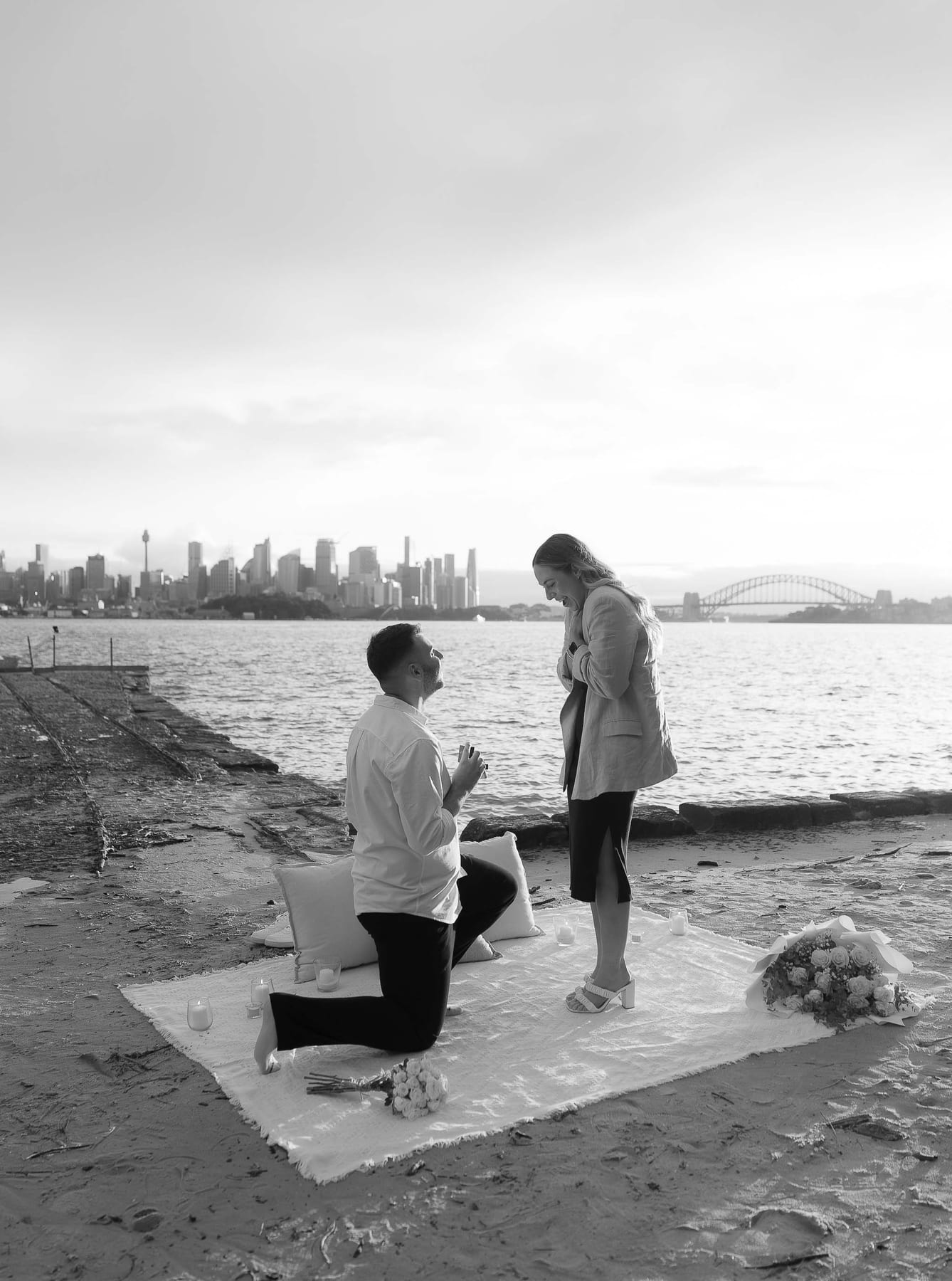 Ben and Soph’s Proposal at Bradleys Head Amphitheatre | Sydney Harbour Engagement Photography
