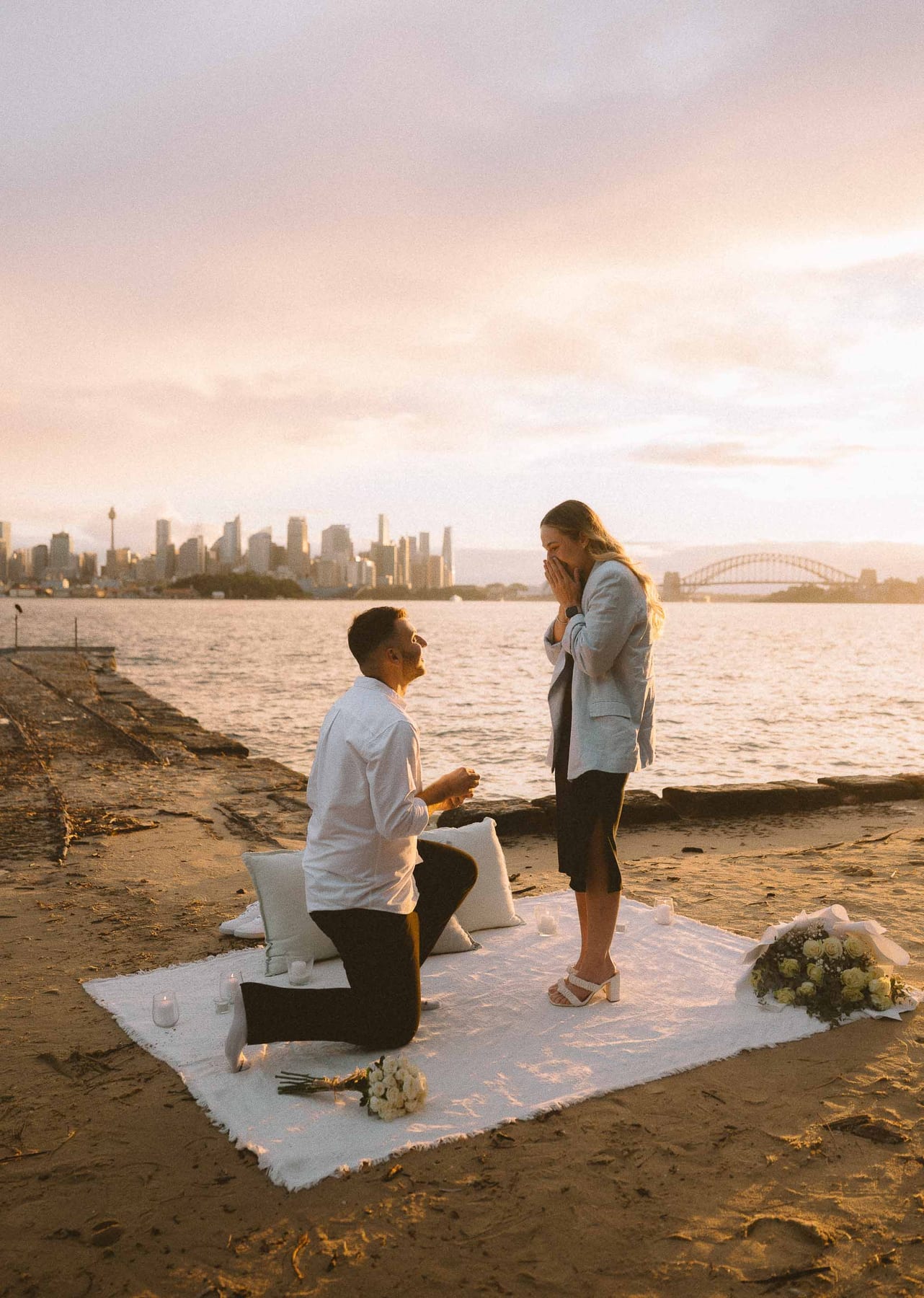 Ben and Soph’s Proposal at Bradleys Head Amphitheatre | Sydney Harbour Engagement Photography