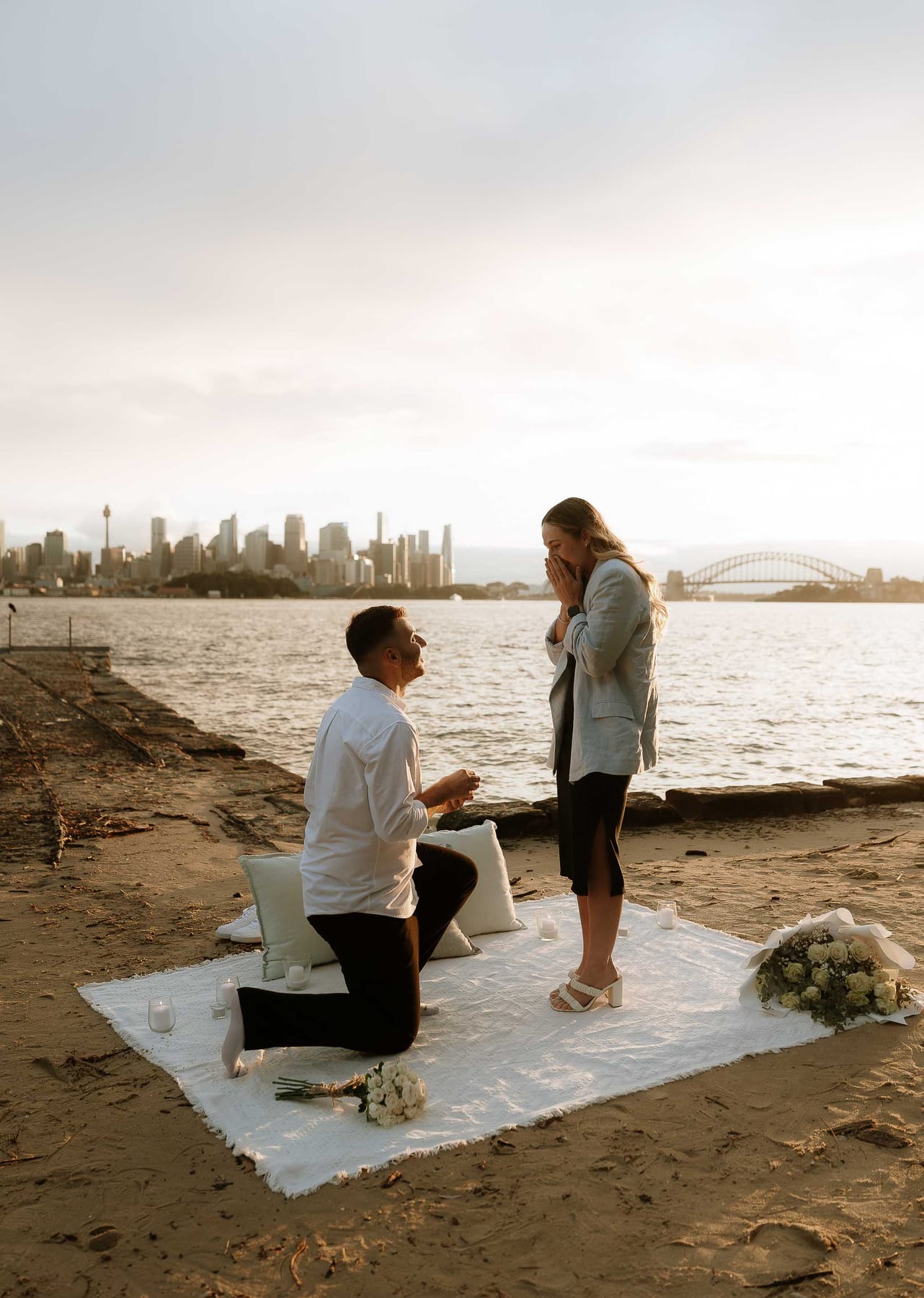 Ben and Soph’s Proposal at Bradleys Head Amphitheatre | Sydney Harbour Engagement Photography