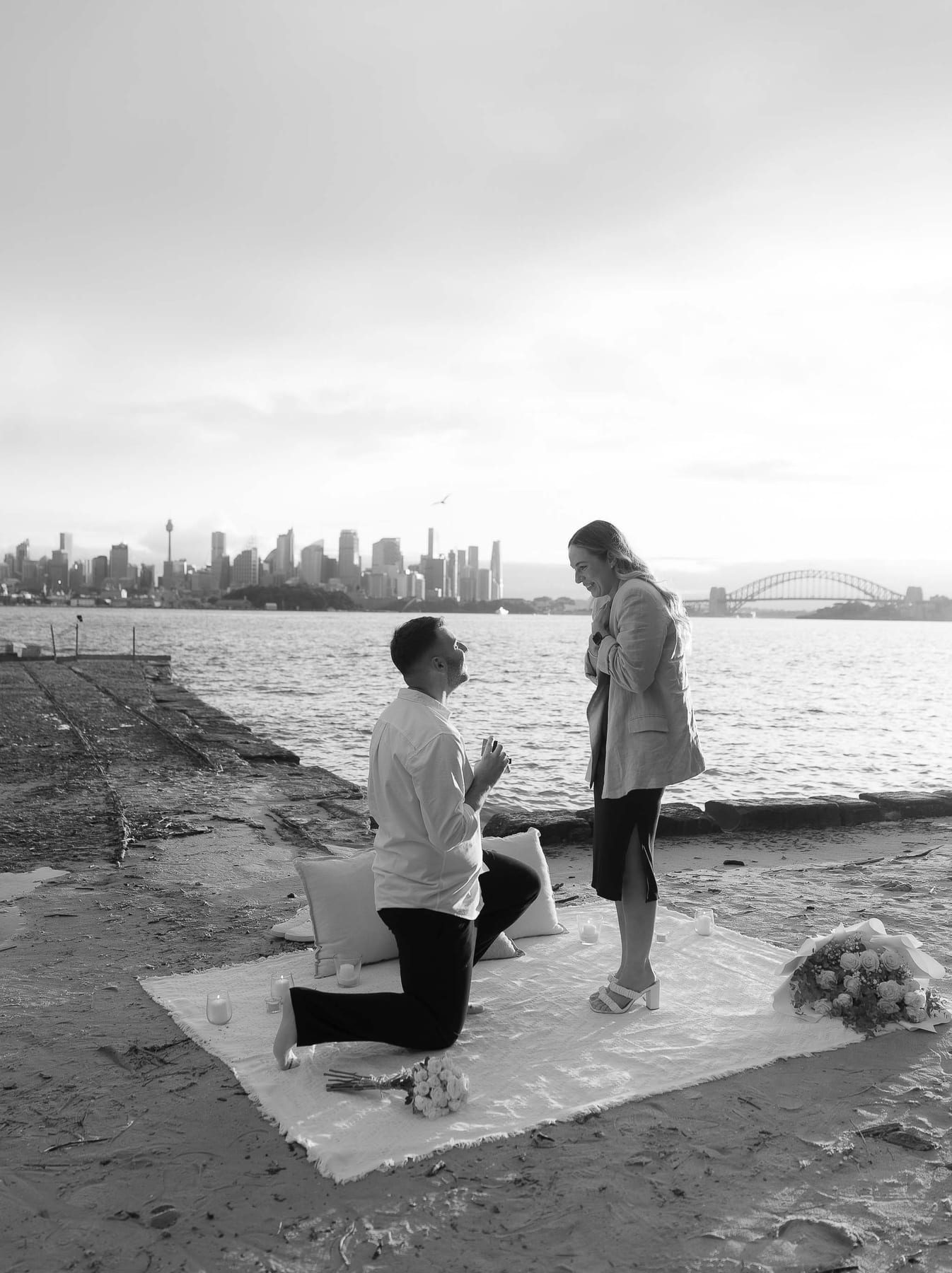 Ben and Soph’s Proposal at Bradleys Head Amphitheatre | Sydney Harbour Engagement Photography