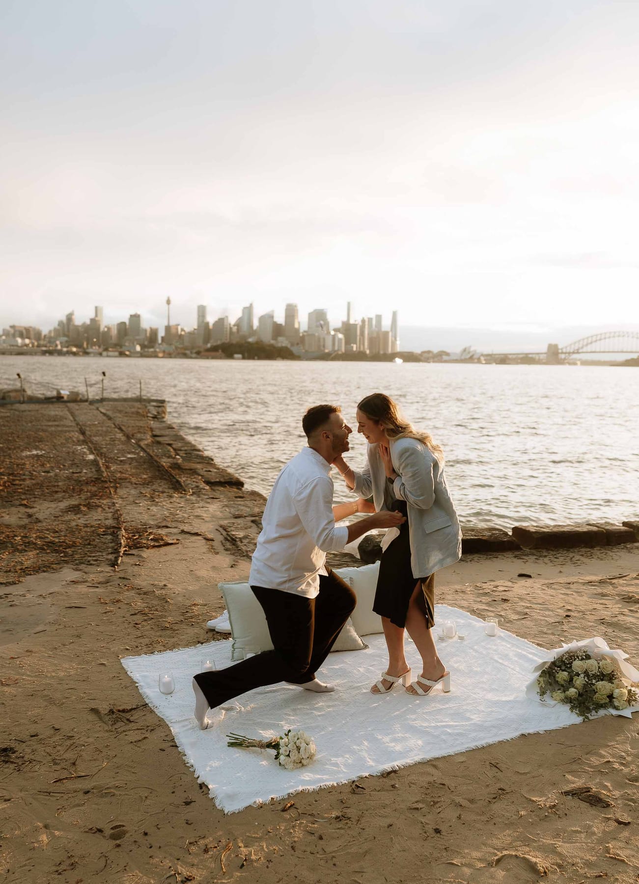 Ben and Soph’s Proposal at Bradleys Head Amphitheatre | Sydney Harbour Engagement Photography