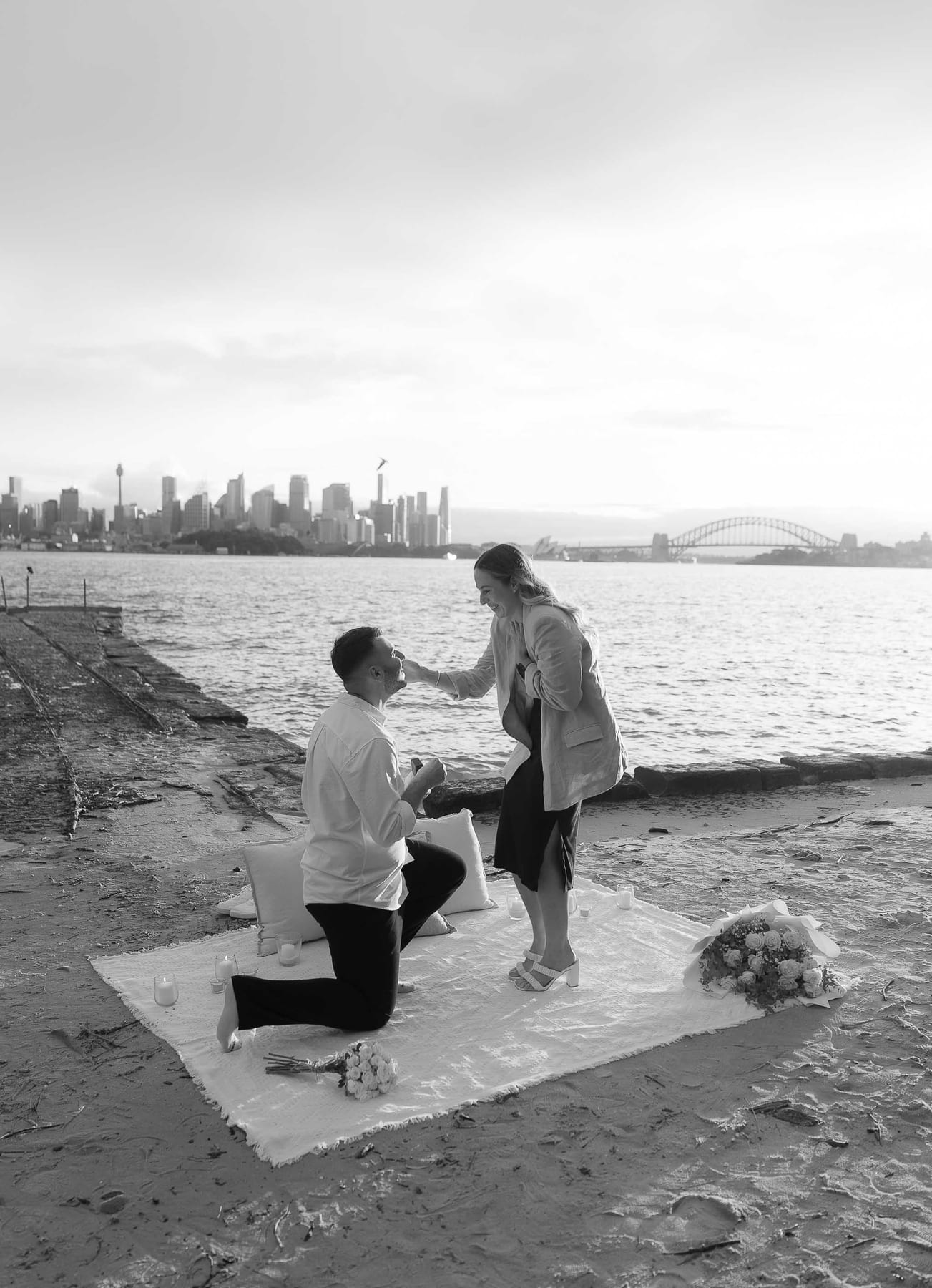 Ben and Soph’s Proposal at Bradleys Head Amphitheatre | Sydney Harbour Engagement Photography