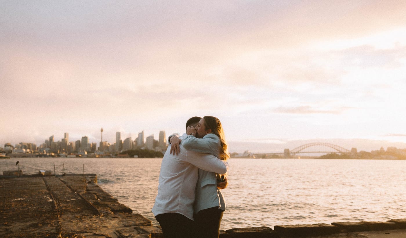 Ben and Soph’s Proposal at Bradleys Head Amphitheatre | Sydney Harbour Engagement Photography
