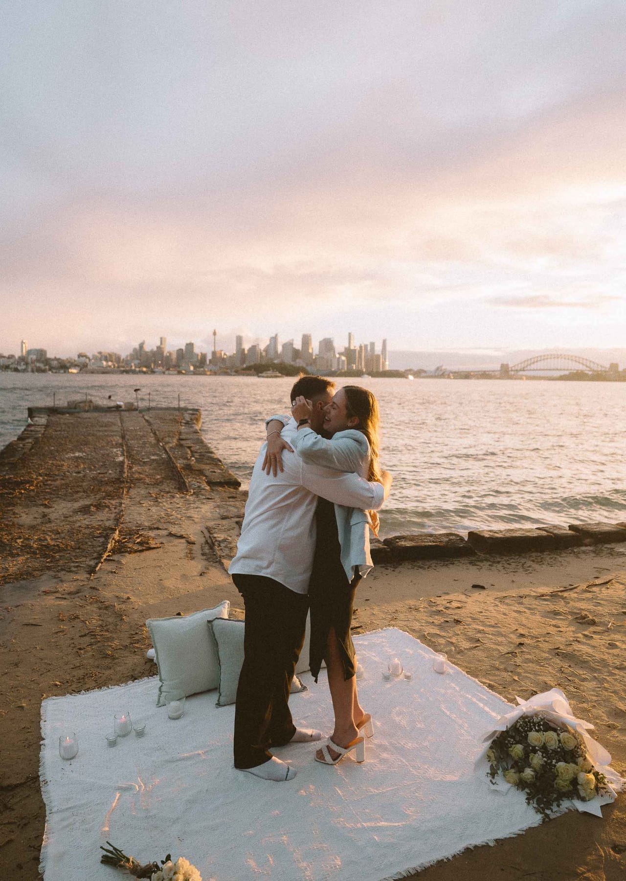 Ben and Soph’s Proposal at Bradleys Head Amphitheatre | Sydney Harbour Engagement Photography