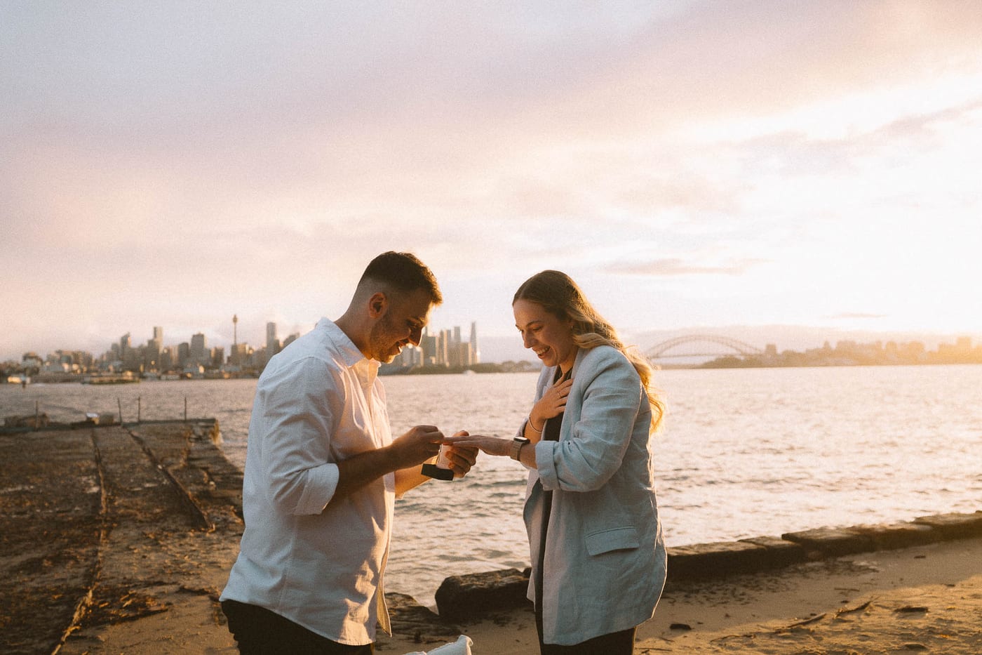 Ben and Soph’s Proposal at Bradleys Head Amphitheatre | Sydney Harbour Engagement Photography