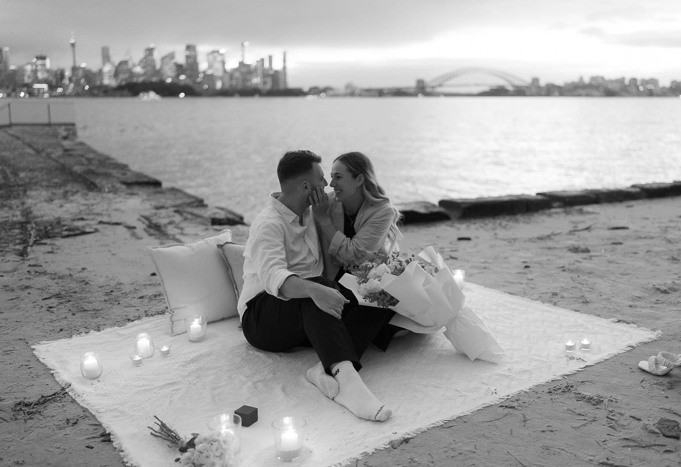 Ben and Soph’s Proposal at Bradleys Head Amphitheatre | Sydney Harbour Engagement Photography
