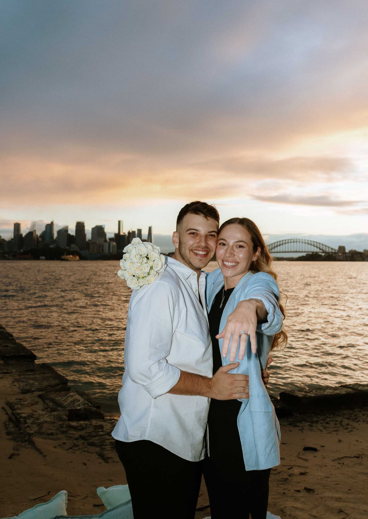 Ben and Soph’s Proposal at Bradleys Head Amphitheatre | Sydney Harbour Engagement Photography