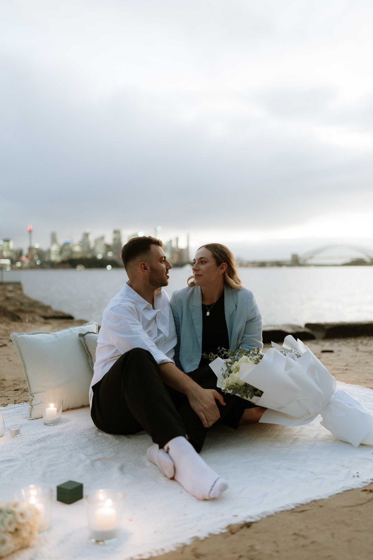 Ben and Soph’s Proposal at Bradleys Head Amphitheatre | Sydney Harbour Engagement Photography