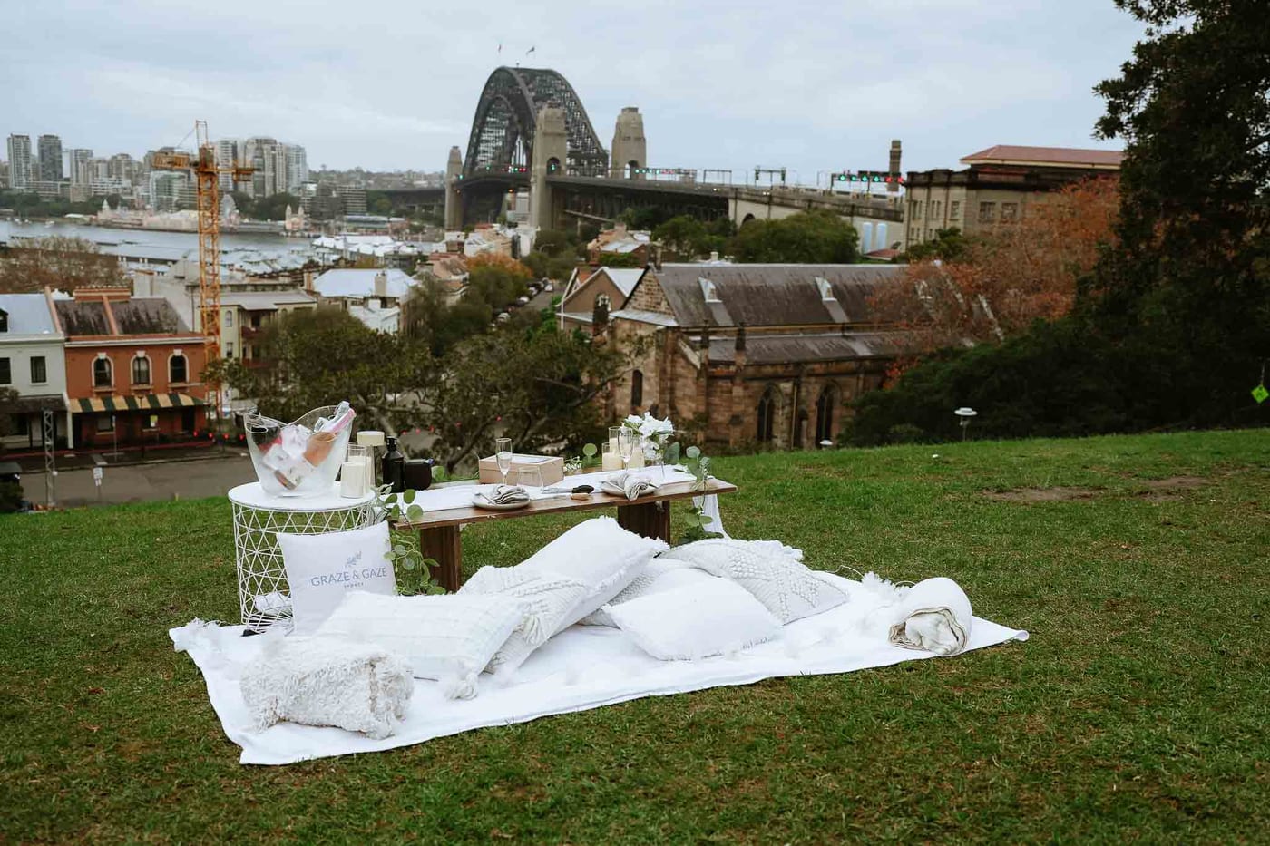 Dylan’s Surprise Proposal at Observatory Hill | Sydney Harbour Engagement Photography