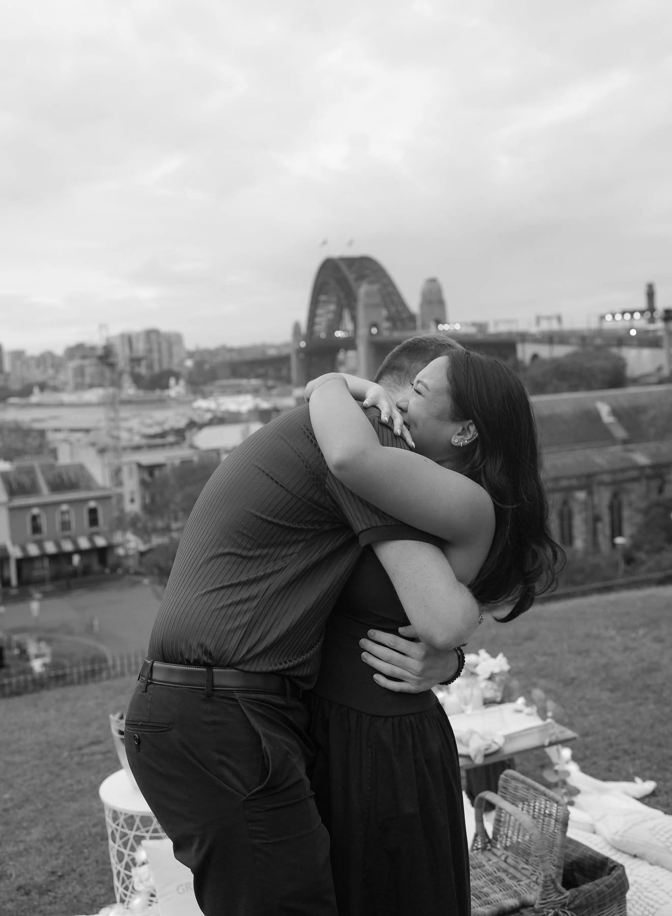 Dylan’s Surprise Proposal at Observatory Hill | Sydney Harbour Engagement Photography