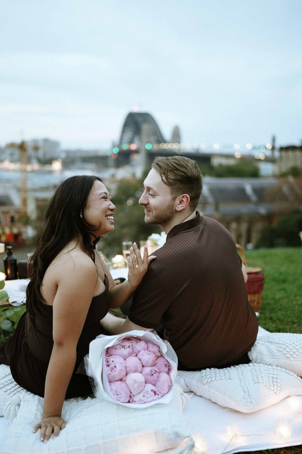 Dylan’s Surprise Proposal at Observatory Hill | Sydney Harbour Engagement Photography