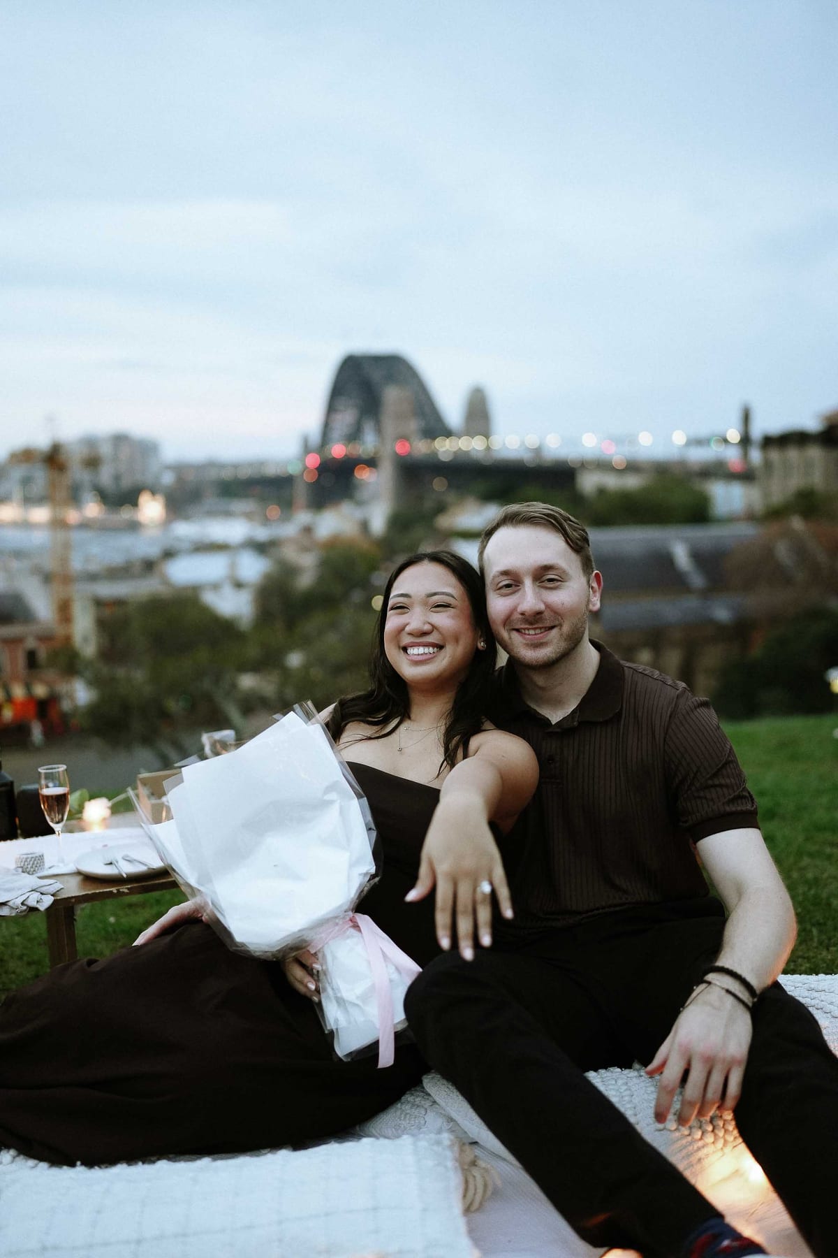 Dylan’s Surprise Proposal at Observatory Hill | Sydney Harbour Engagement Photography