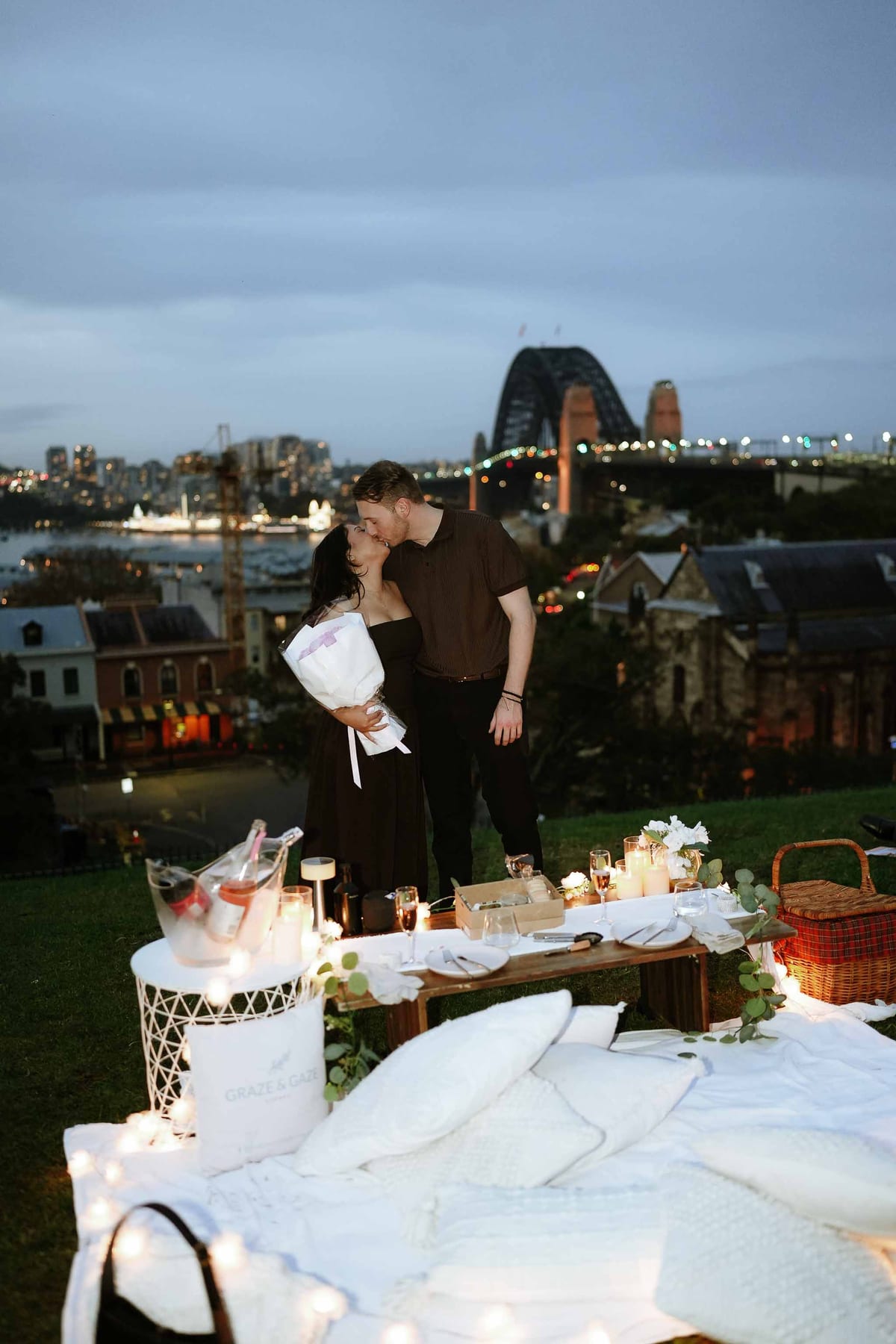 Dylan’s Surprise Proposal at Observatory Hill | Sydney Harbour Engagement Photography