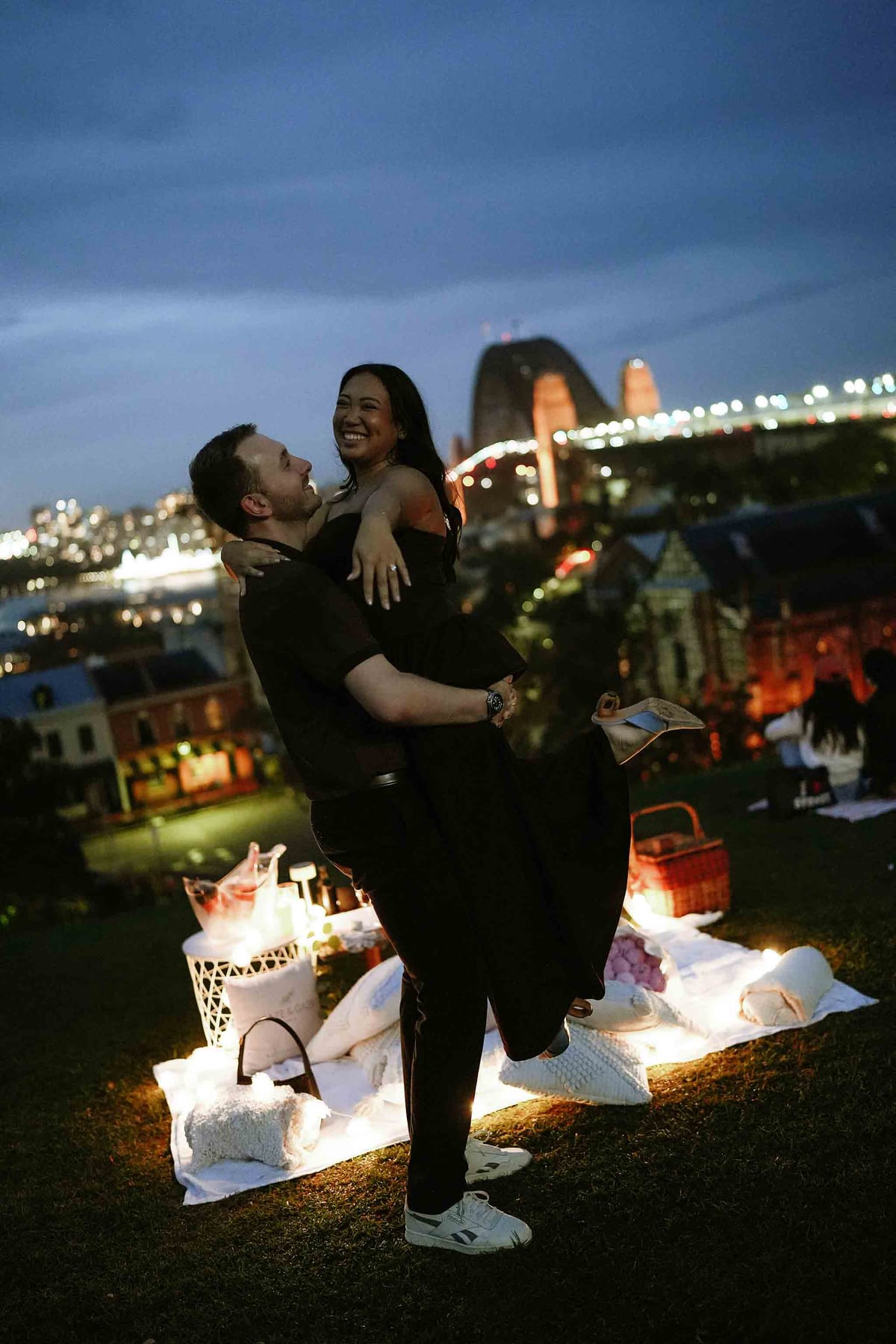 Dylan’s Surprise Proposal at Observatory Hill | Sydney Harbour Engagement Photography