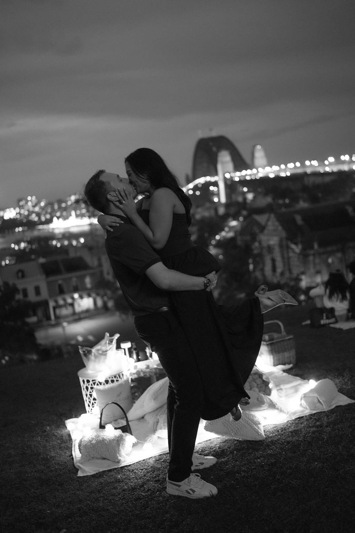 Dylan’s Surprise Proposal at Observatory Hill | Sydney Harbour Engagement Photography