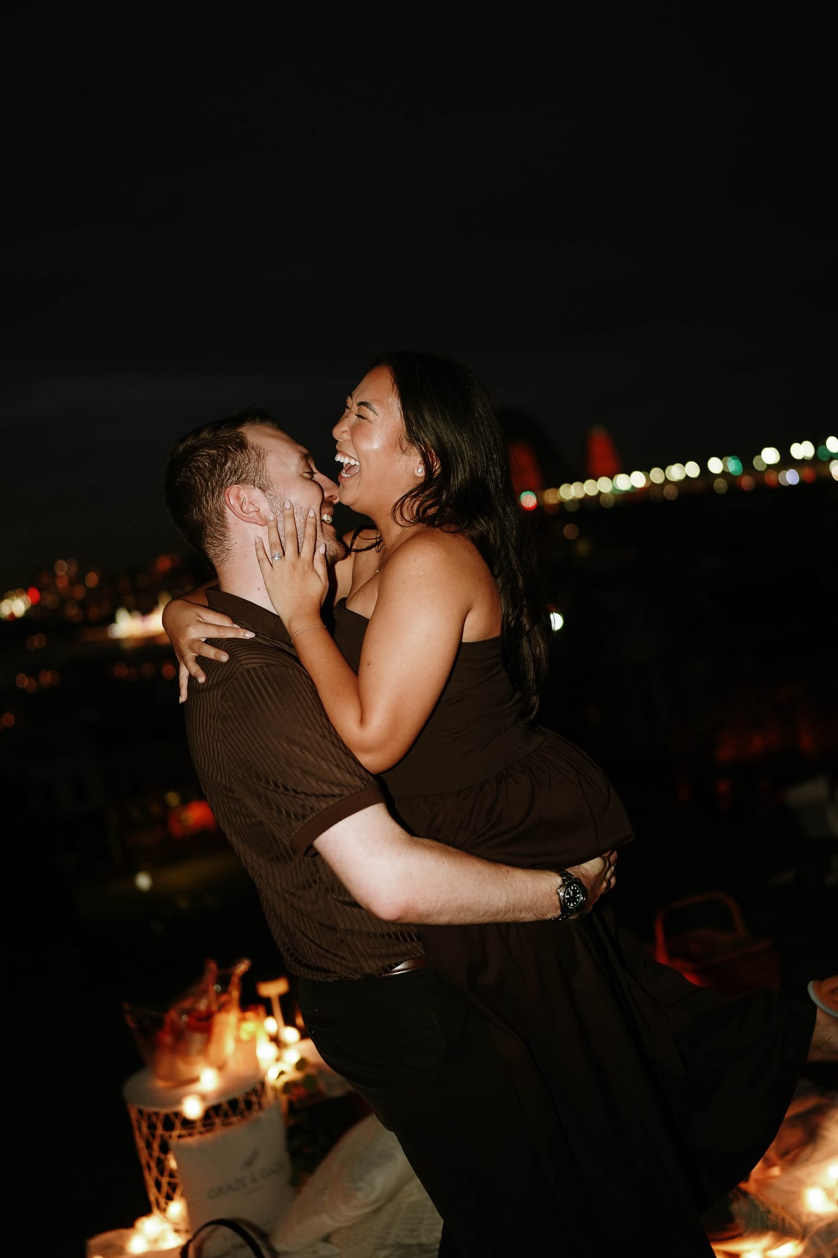 Dylan’s Surprise Proposal at Observatory Hill | Sydney Harbour Engagement Photography