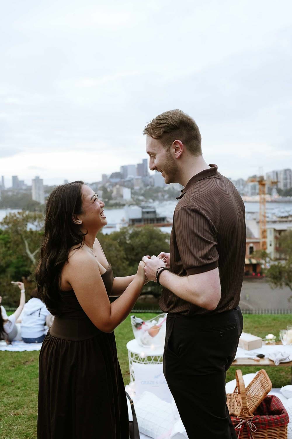 Dylan’s Surprise Proposal at Observatory Hill | Sydney Harbour Engagement Photography