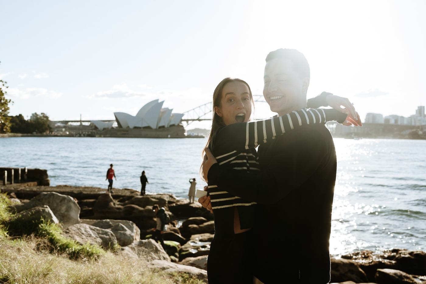 Josh and Abi’s Proposal at Mrs Macquarie’s Chair | Sydney Harbour Engagement Photography