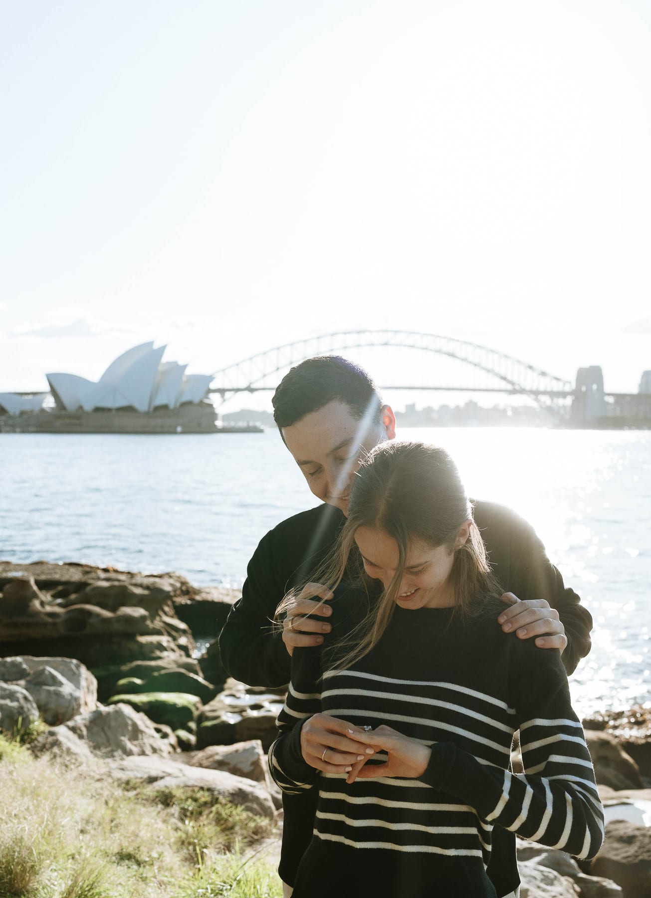 Josh and Abi’s Proposal at Mrs Macquarie’s Chair | Sydney Harbour Engagement Photography