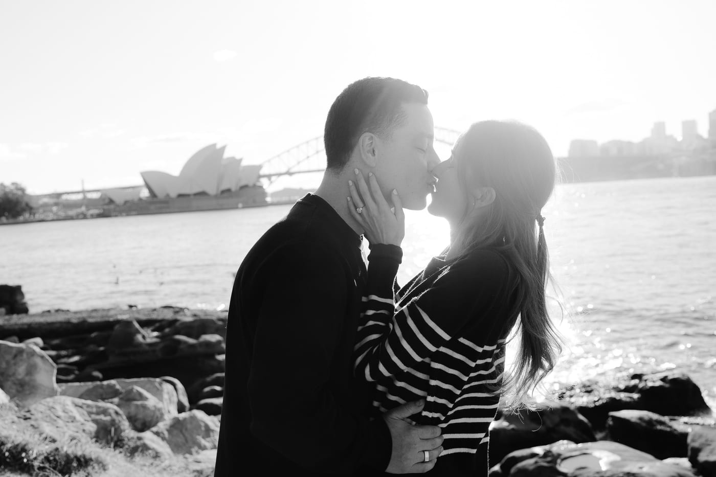 Josh and Abi’s Proposal at Mrs Macquarie’s Chair | Sydney Harbour Engagement Photography