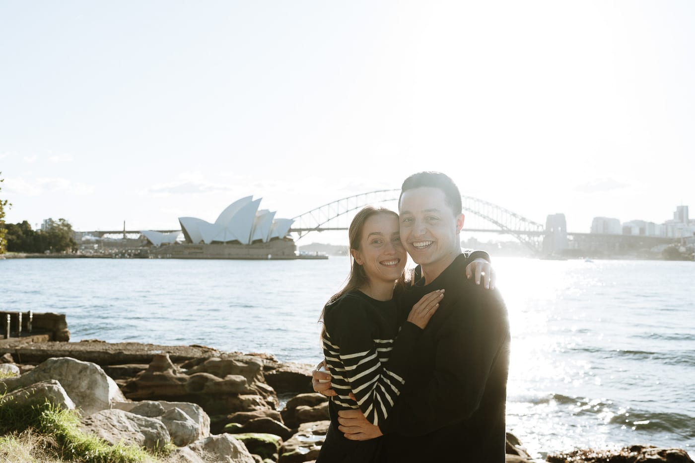 Josh and Abi’s Proposal at Mrs Macquarie’s Chair | Sydney Harbour Engagement Photography